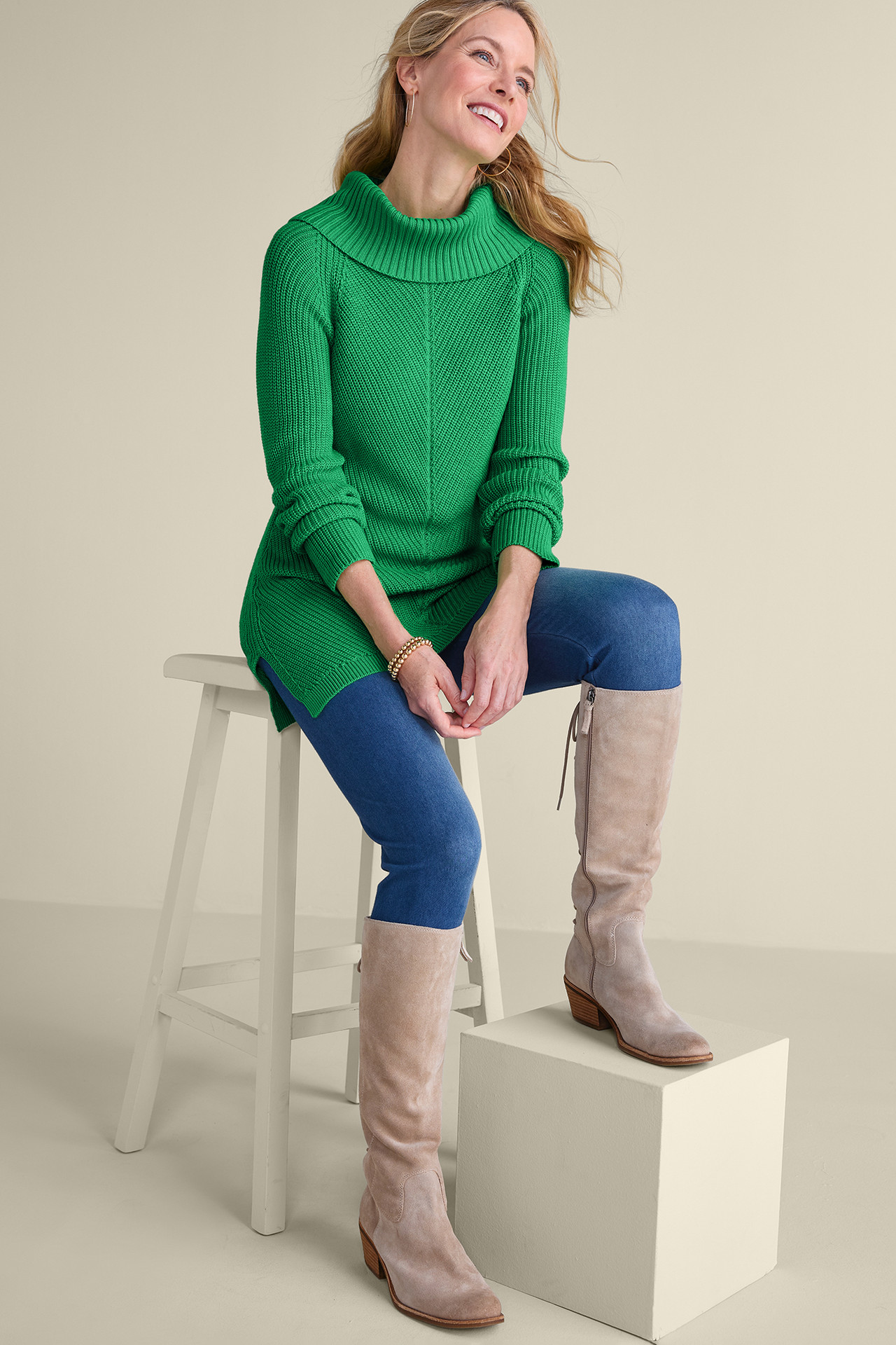 Vanya Shaker Stitch Sweater - Soft Surroundings Outlet