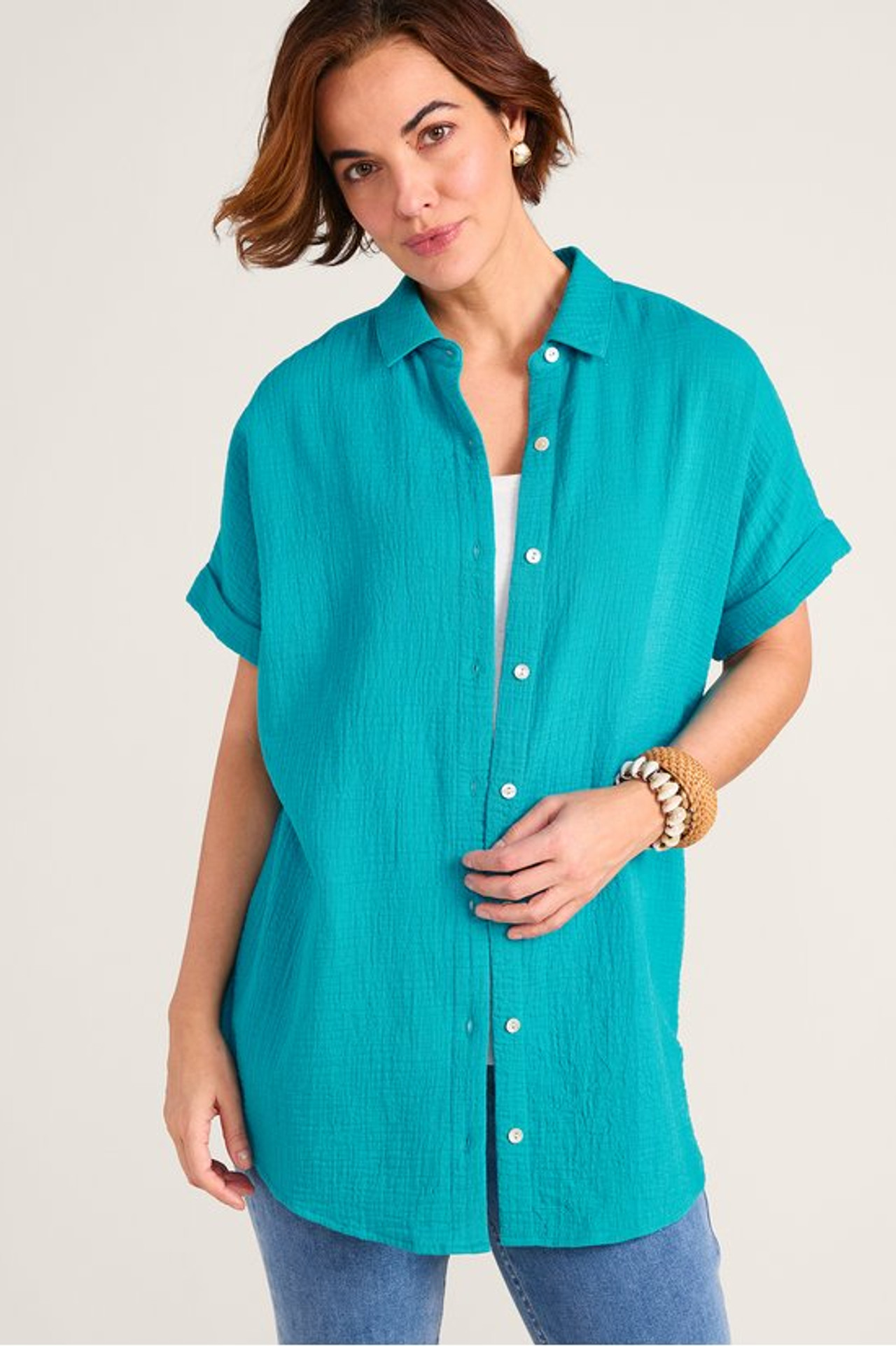 Je Veux Gauze Top - Soft Surroundings Outlet