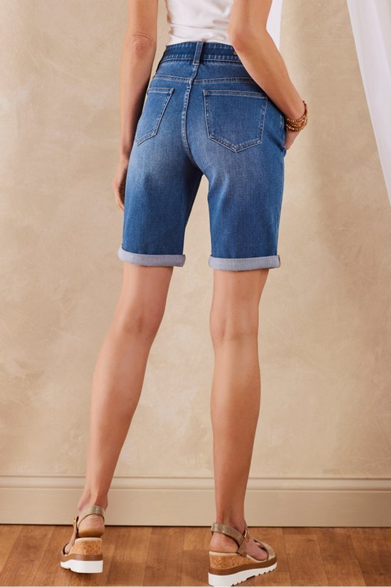 Ultimate Denim Pull On Relaxed Shorts - Soft Surroundings Outlet