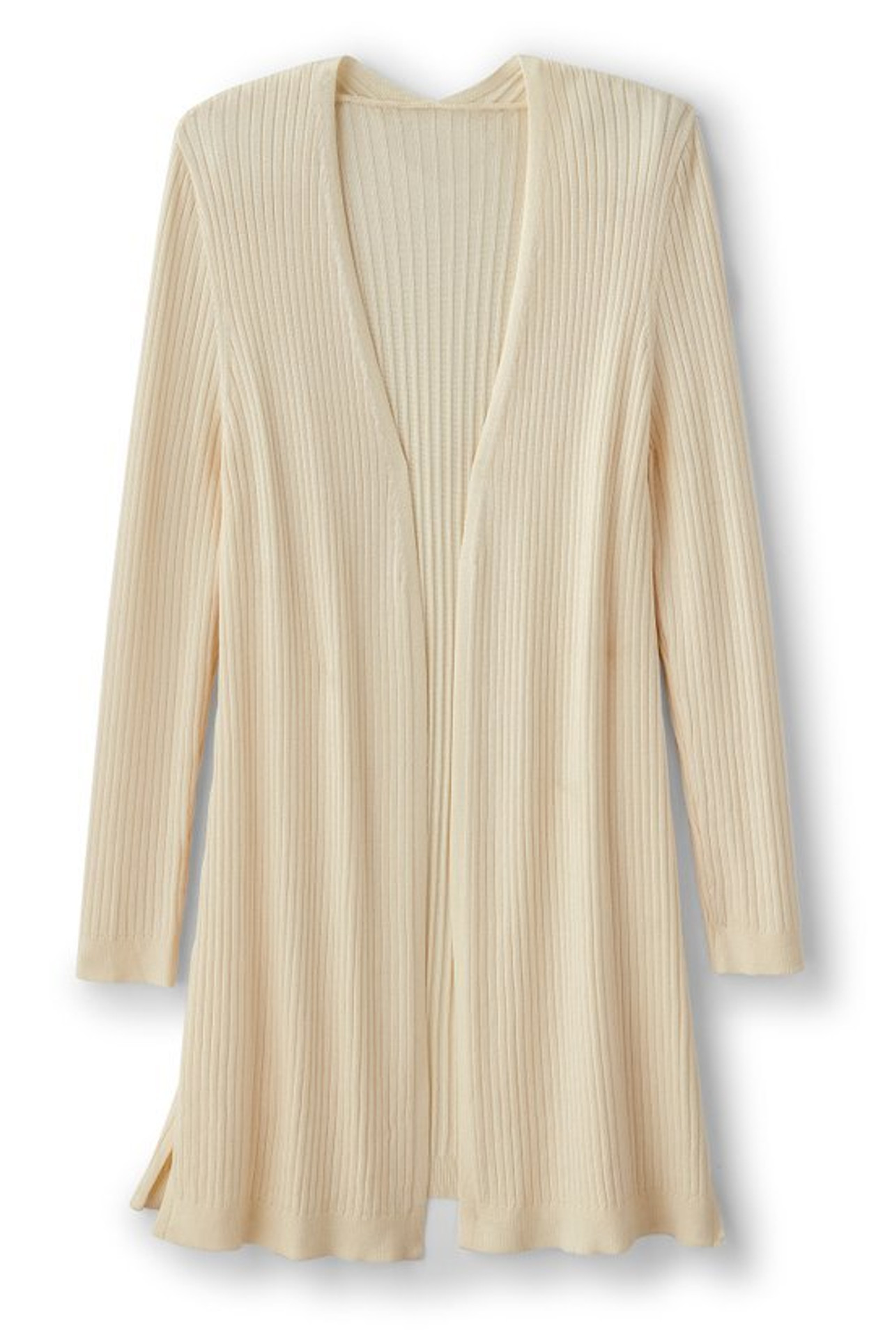 SoftEssential™ Ribbed Long Cardi - Soft Surroundings Outlet