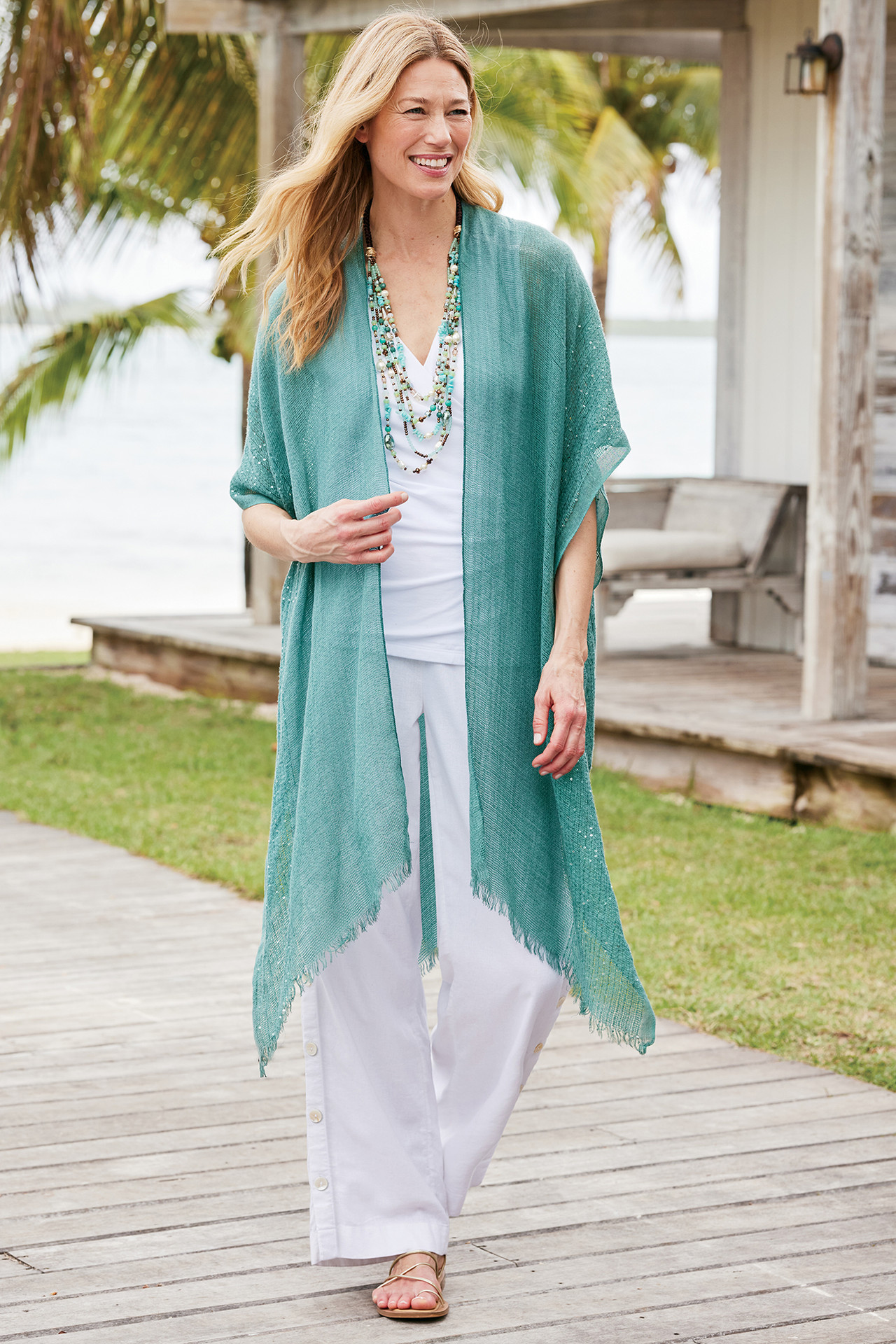 Sonoma Linen Blend Wide Leg Pants - Soft Surroundings Outlet