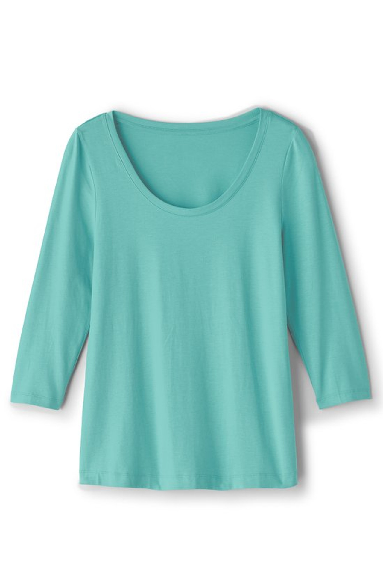 SoftEssential™ Supima® 3/4 Sleeve Tee I - Soft Surroundings Outlet
