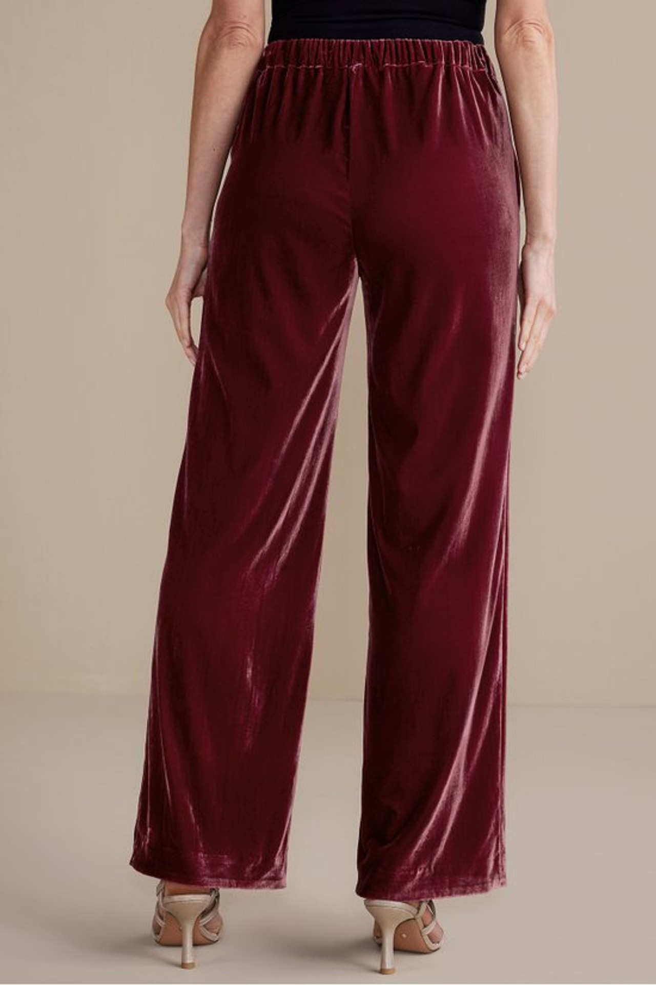 Aria Velvet Wide Leg Pants - Soft Surroundings Outlet