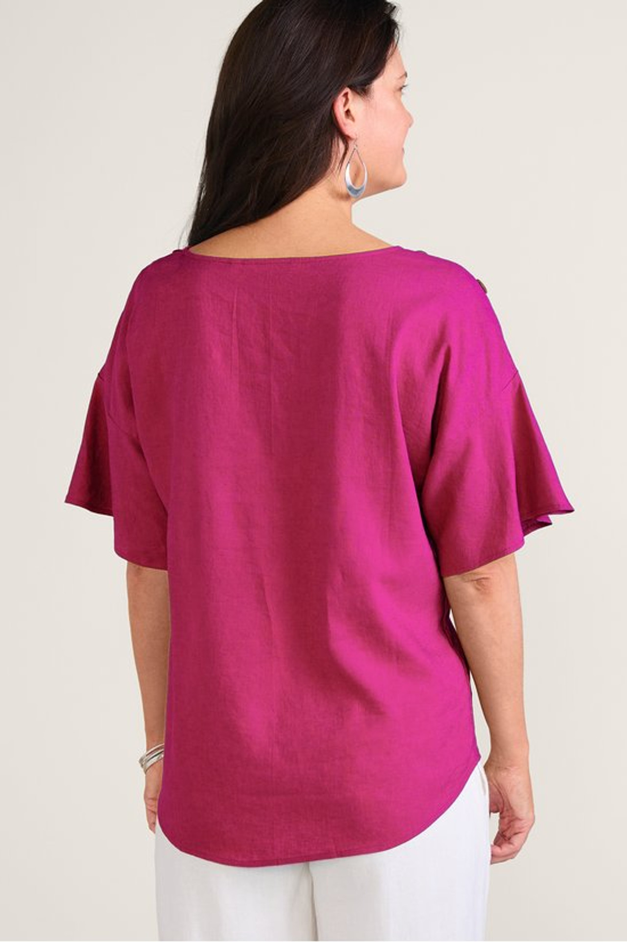 Andrea Linen Blend Pullover - Soft Surroundings Outlet