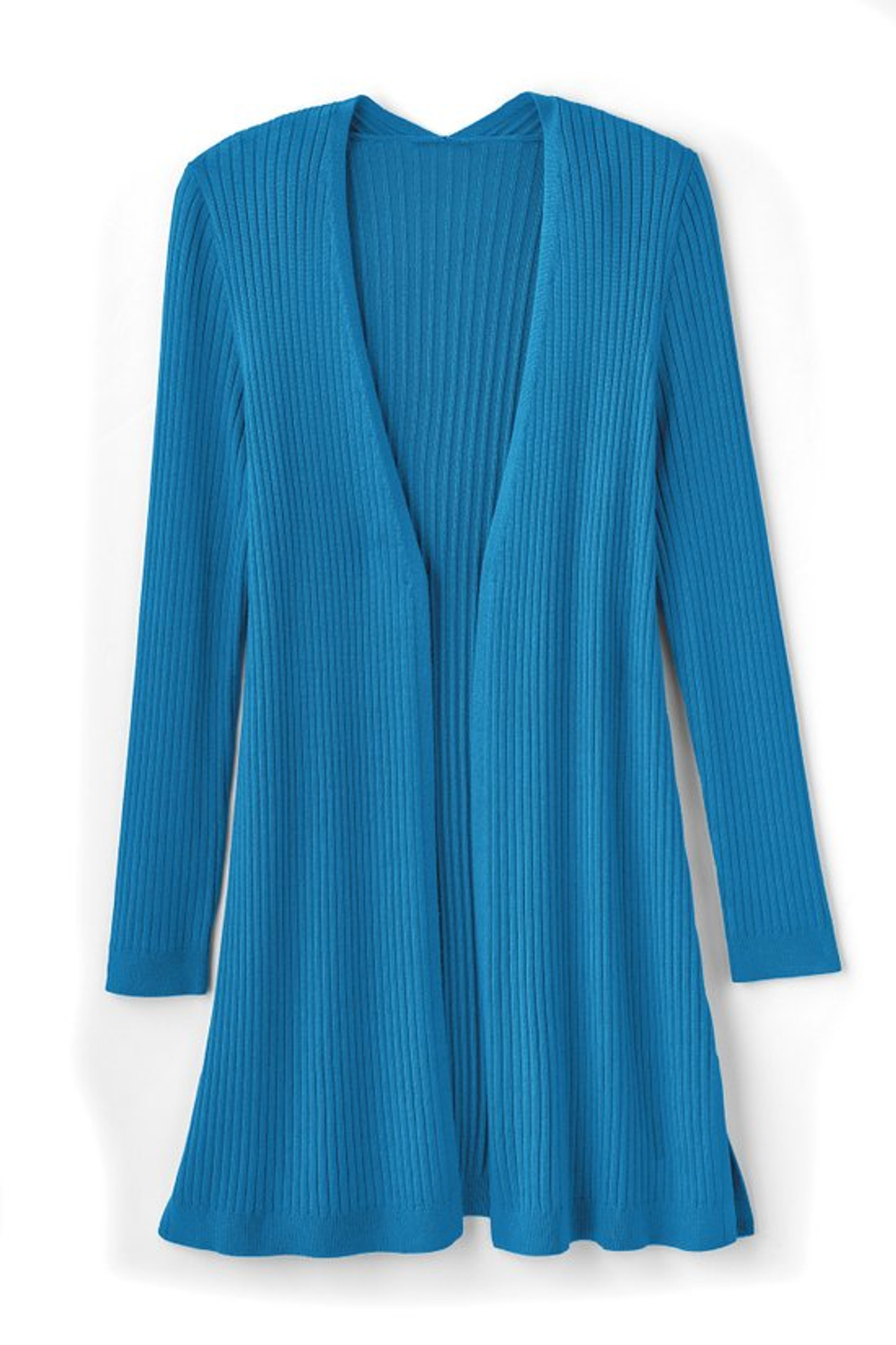 SoftEssential™ Ribbed Long Cardi - Soft Surroundings Outlet