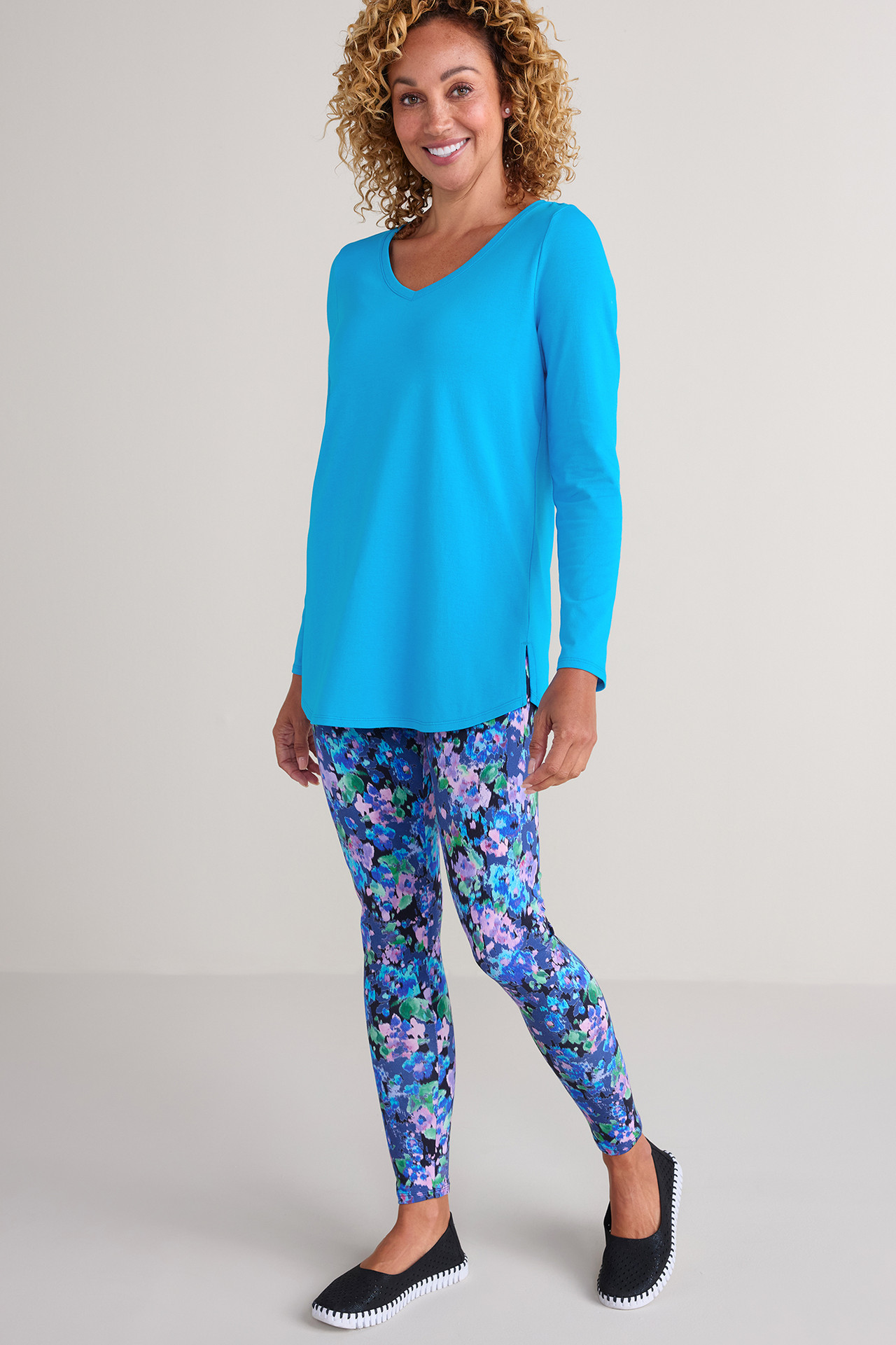 SoftEssential™ Supima® Isabel Long Sleeve Tunic - Soft Surroundings Outlet