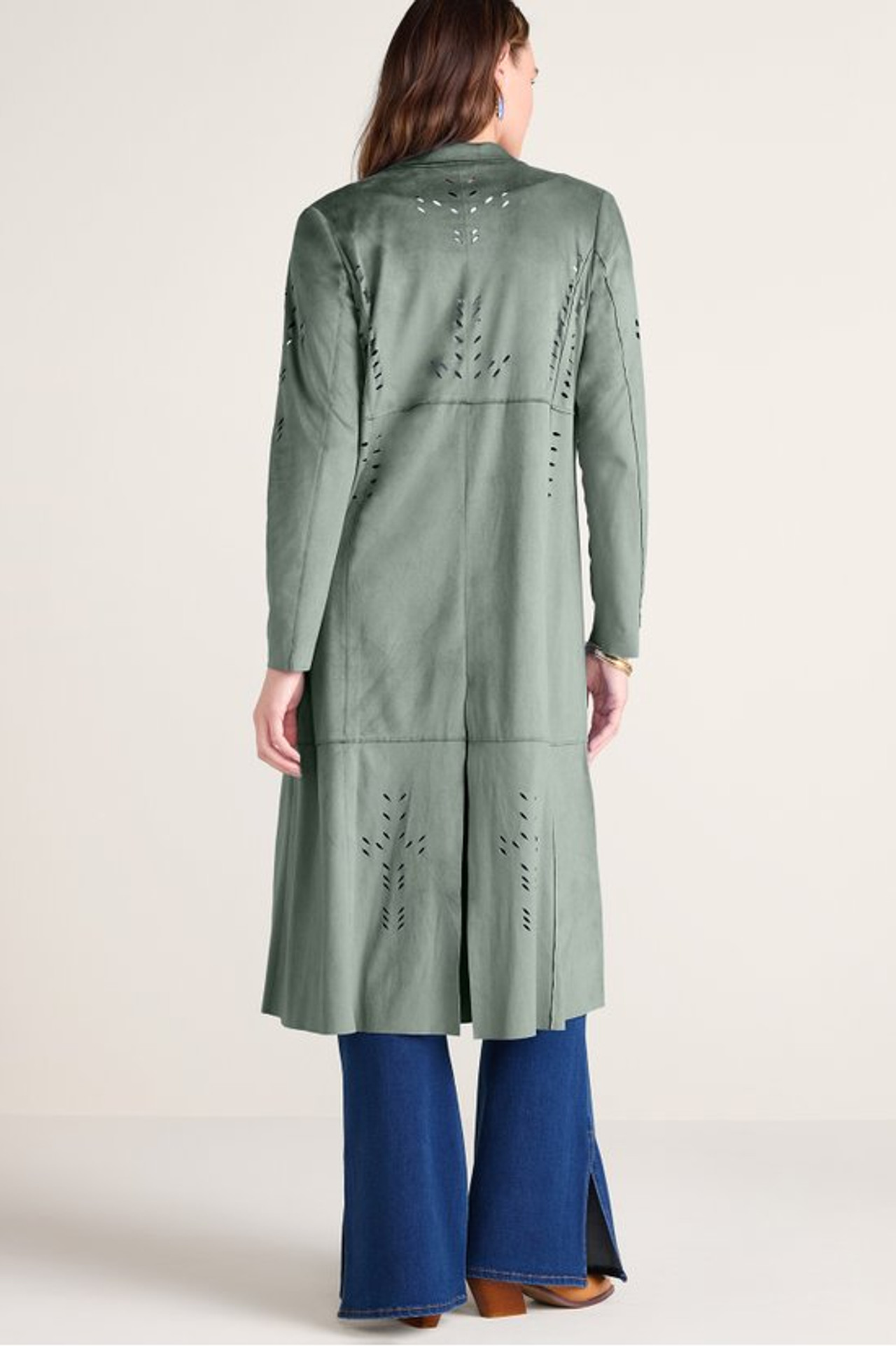 Norine Faux Suede Duster - Soft Surroundings Outlet