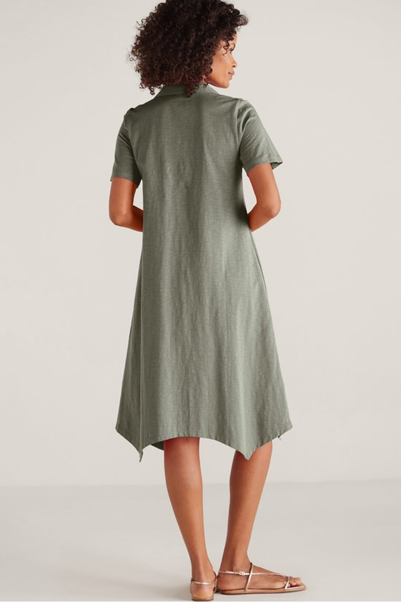Danielle Button Dress - Soft Surroundings Outlet