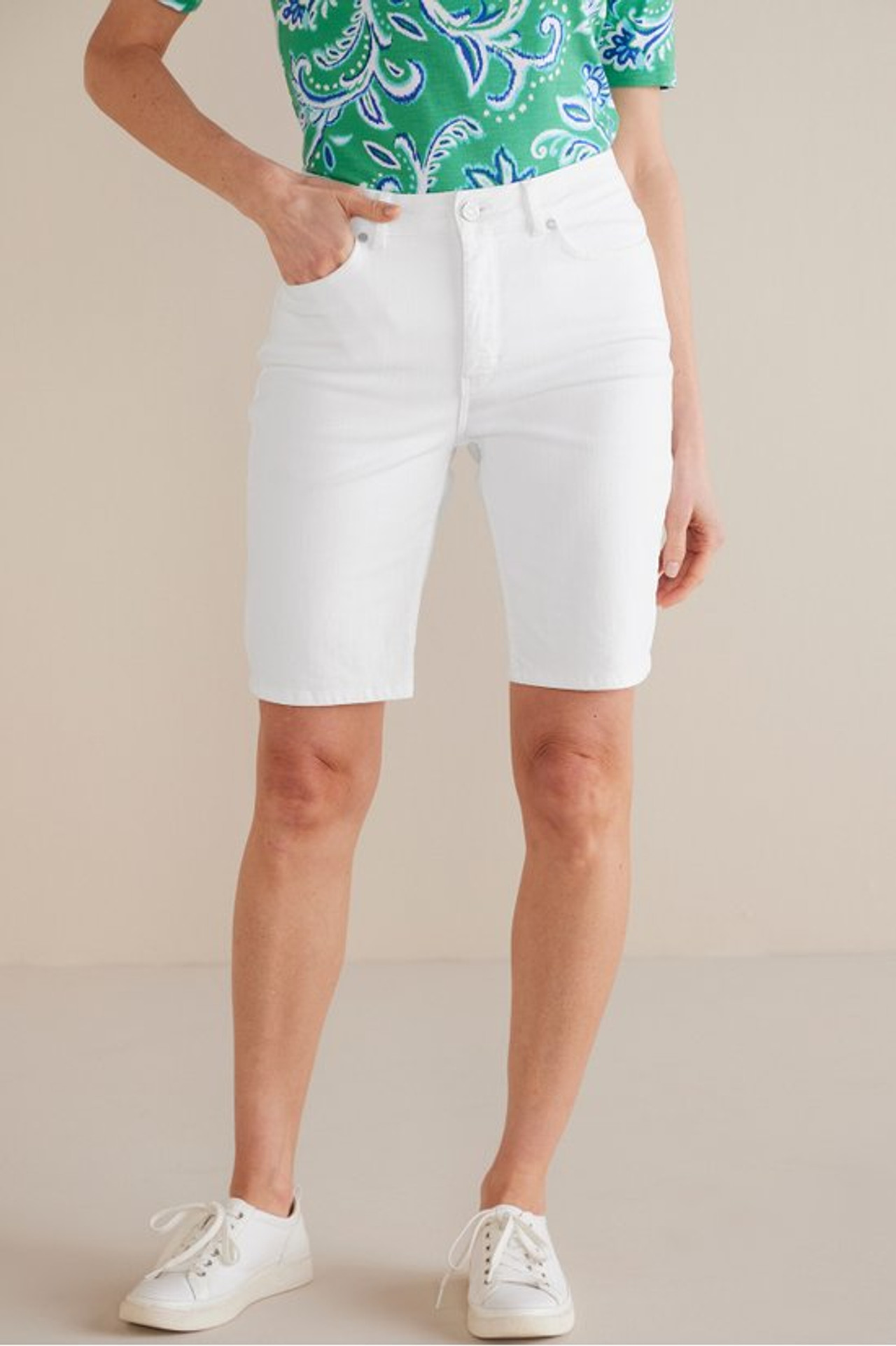Ultimate Denim Slim Leg Shorts - Soft Surroundings Outlet