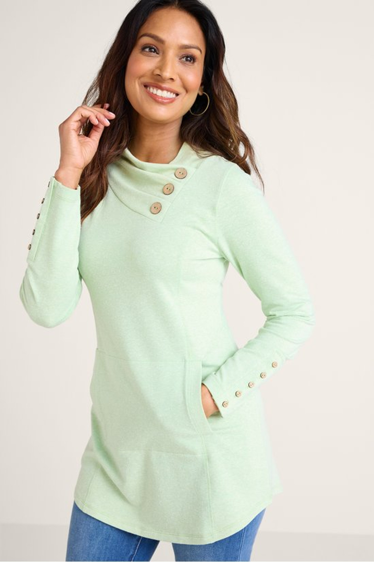 Brinley French Terry Tunic - Soft Surroundings Outlet