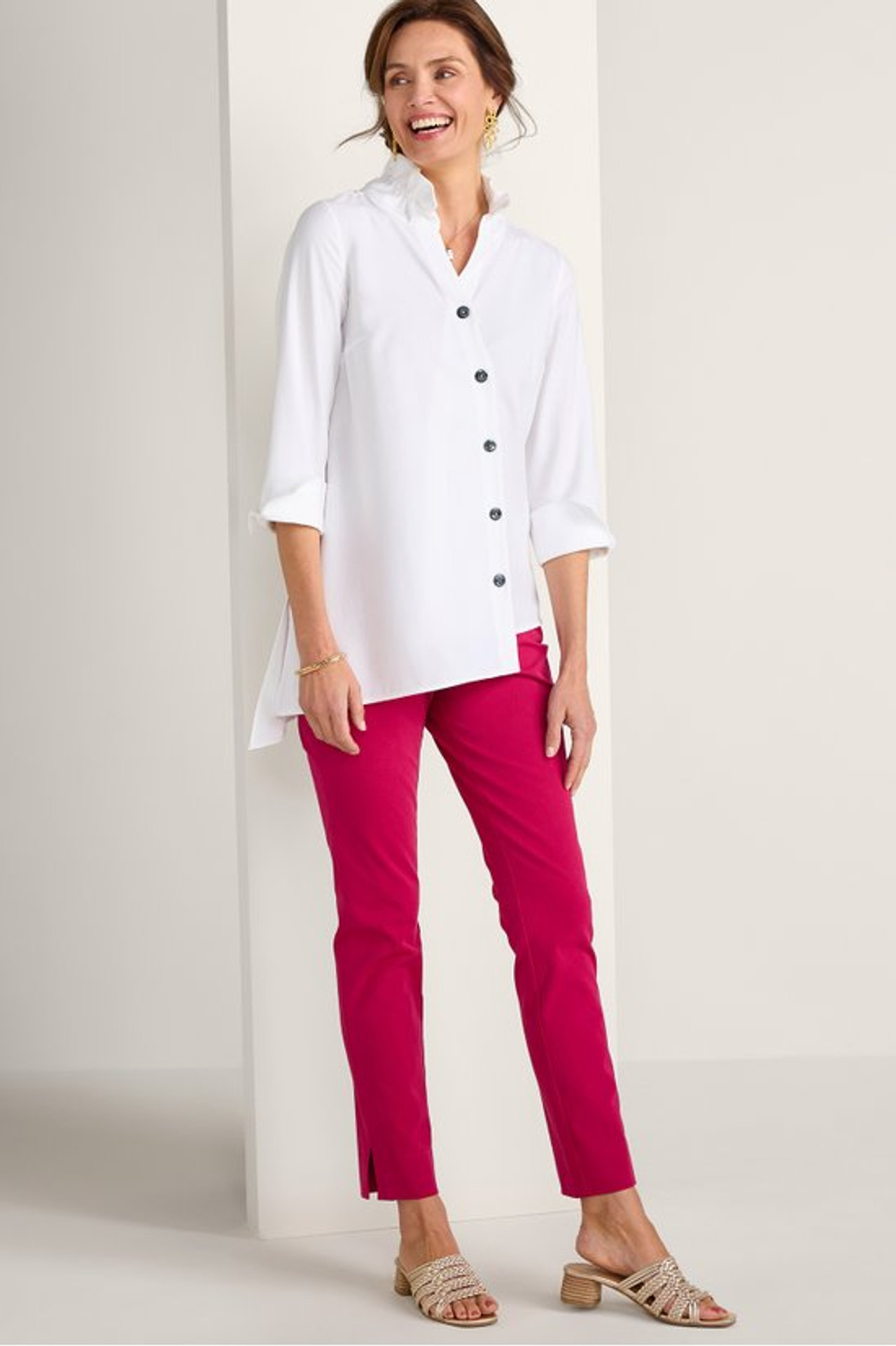 Brea Asymmetric Shirt - Soft Surroundings Outlet