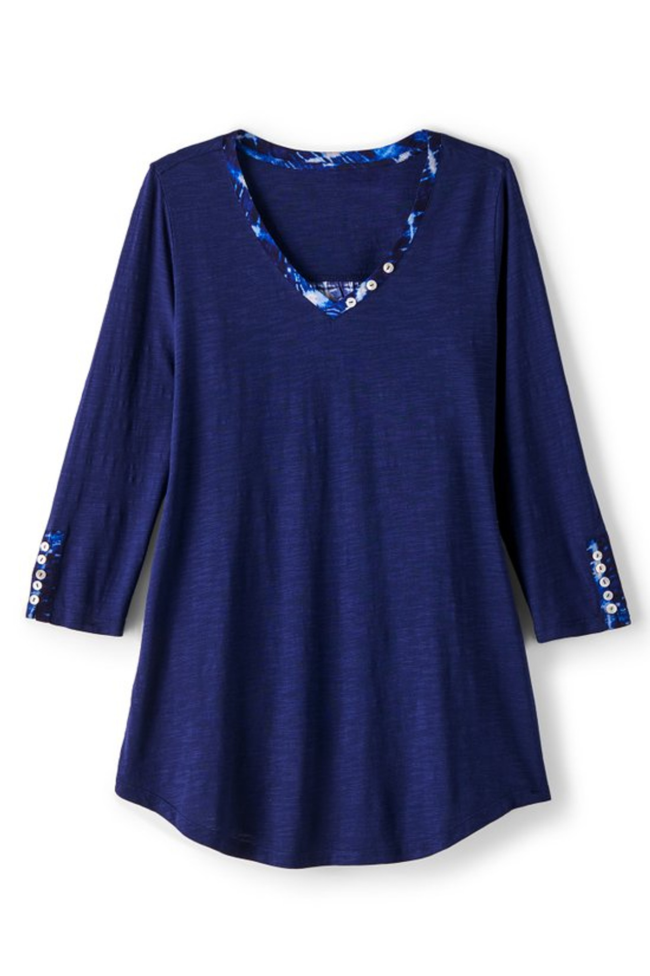 Nieve Mixed-Media Tunic - Soft Surroundings Outlet