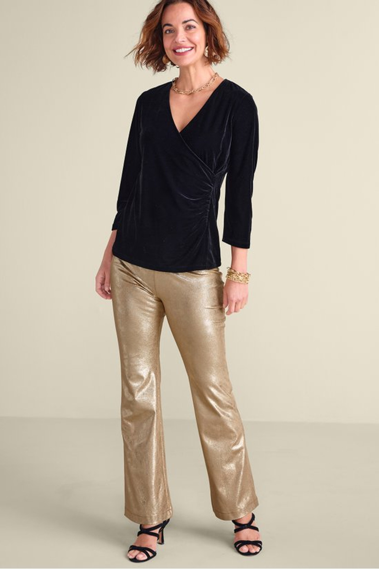 Faux Suede Bootcut Pants - Soft Surroundings Outlet