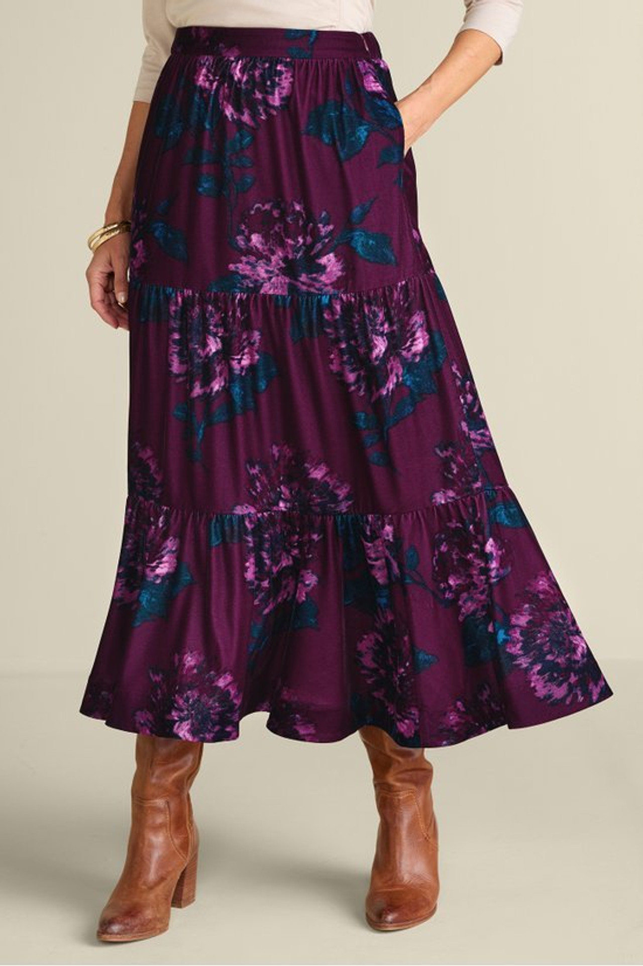 Kara Velvet Skirt - Soft Surroundings Outlet