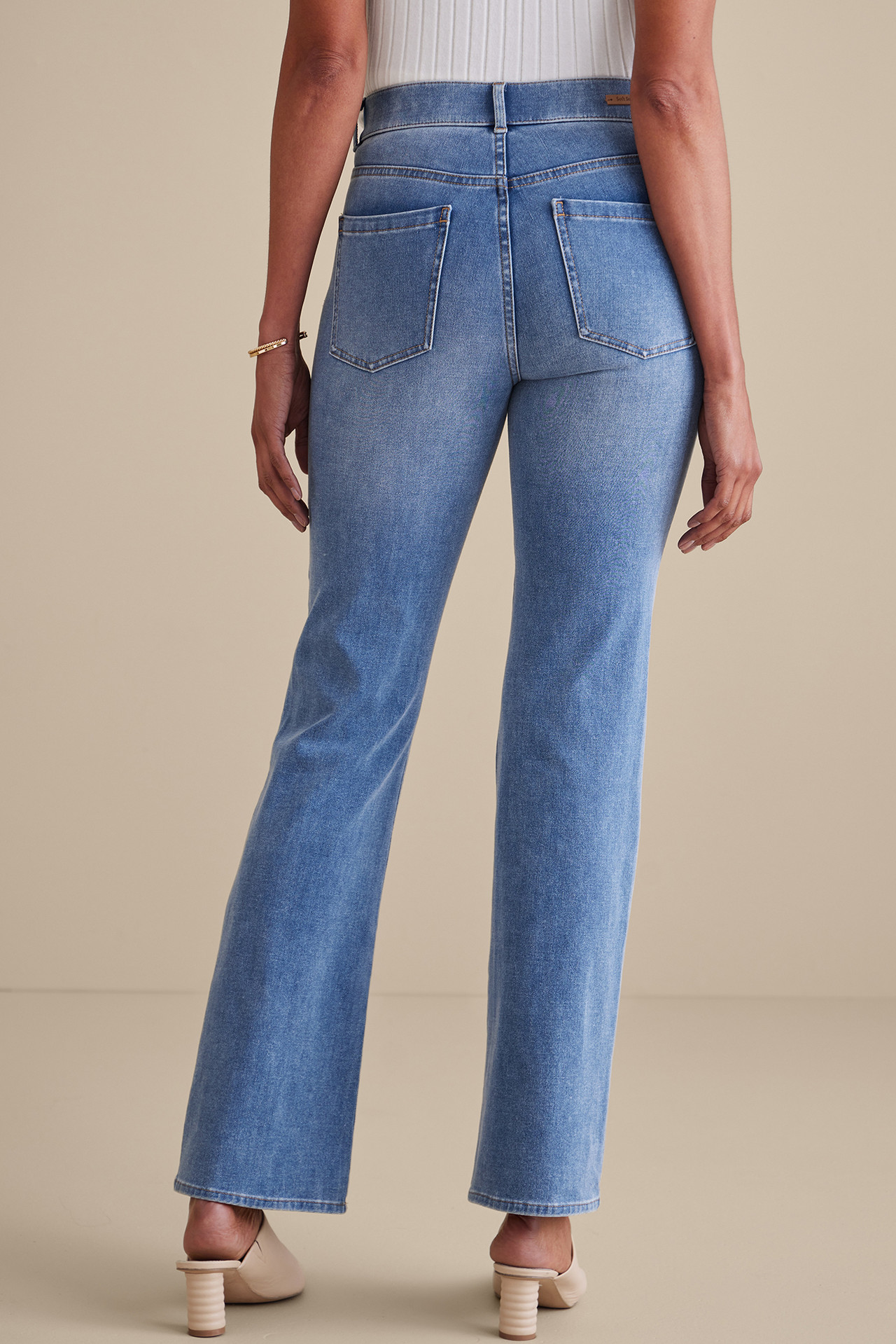 Ultimate Denim Pull-On Bootcut Jeans - Soft Surroundings Outlet
