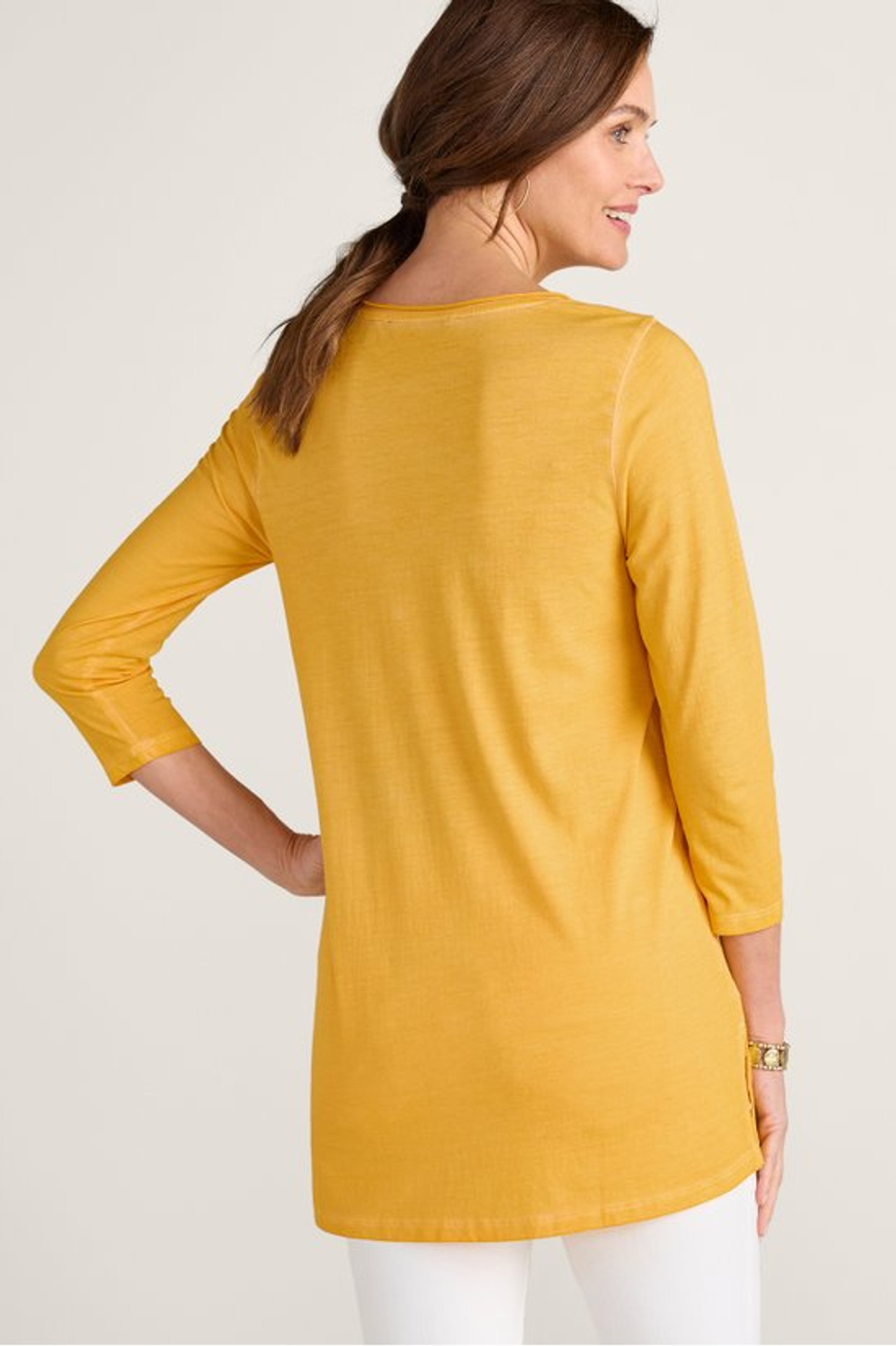 Orelia Embroidered Knit Tunic - Soft Surroundings Outlet