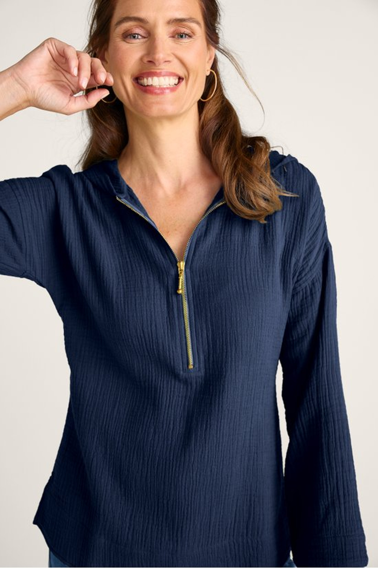 Kemia Gauze Hoodie - Soft Surroundings Outlet