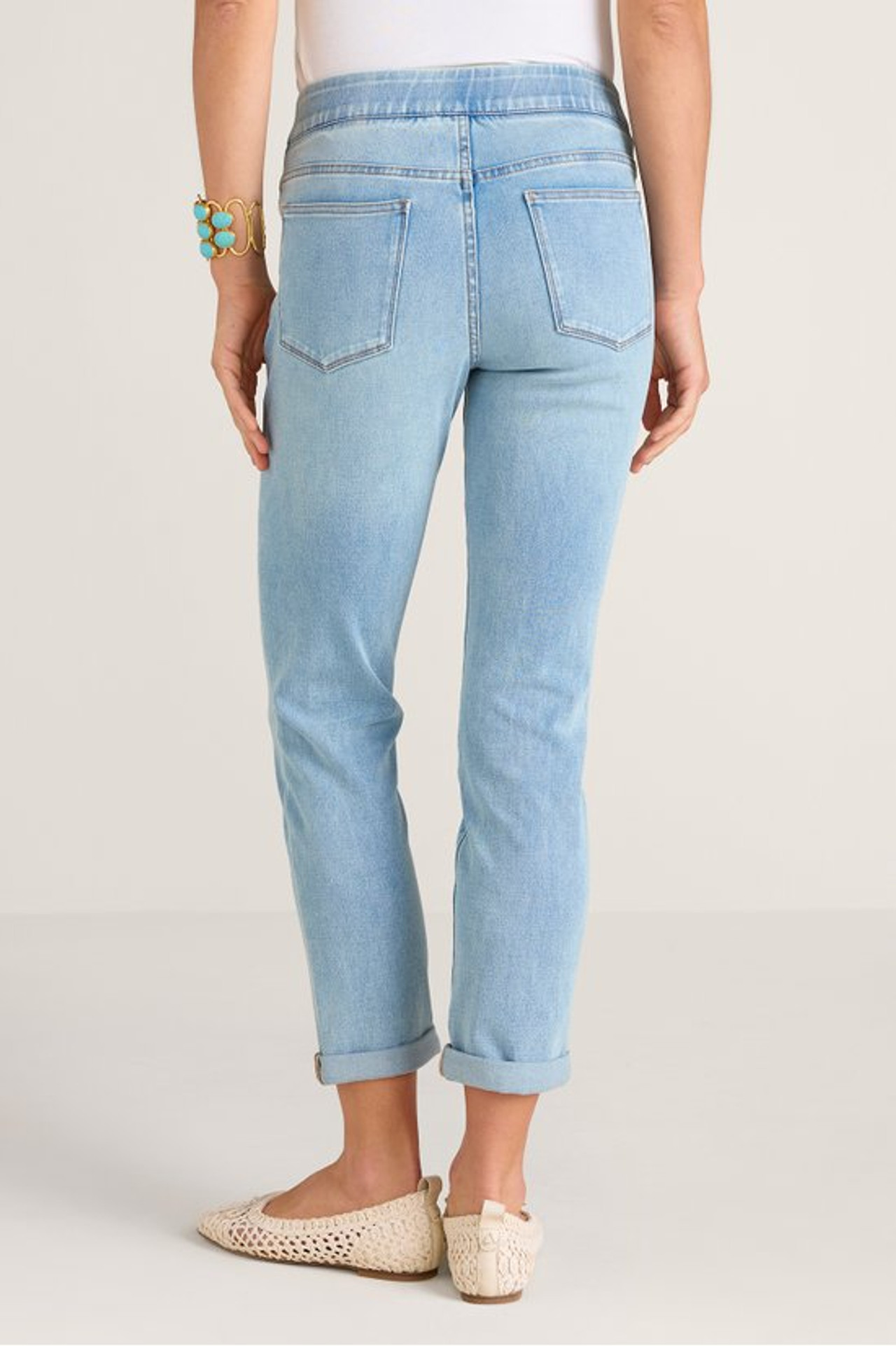 The Ultimate Denim Pull-On Crop - Soft Surroundings Outlet