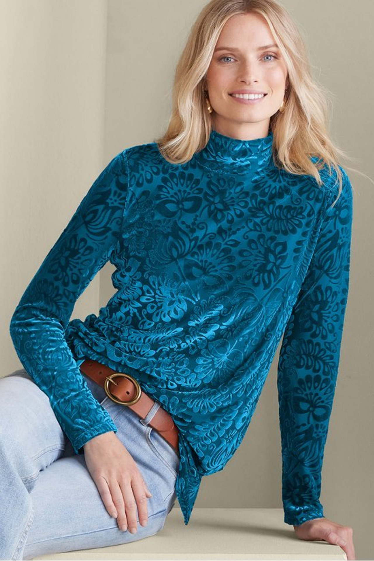 Walden Velvet Turtleneck - Soft Surroundings Outlet