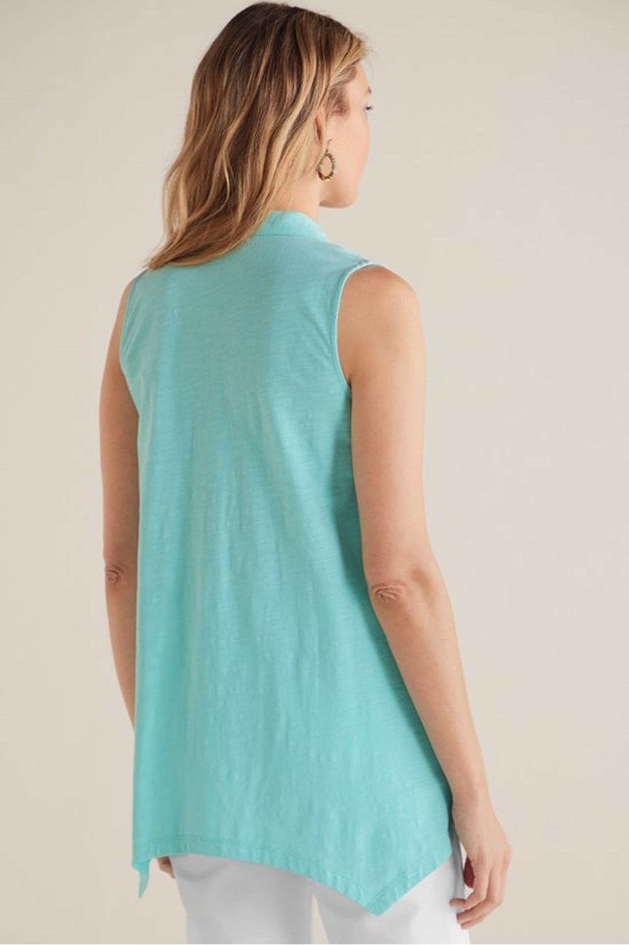 Danielle Button Sleeveless Tunic - Soft Surroundings Outlet