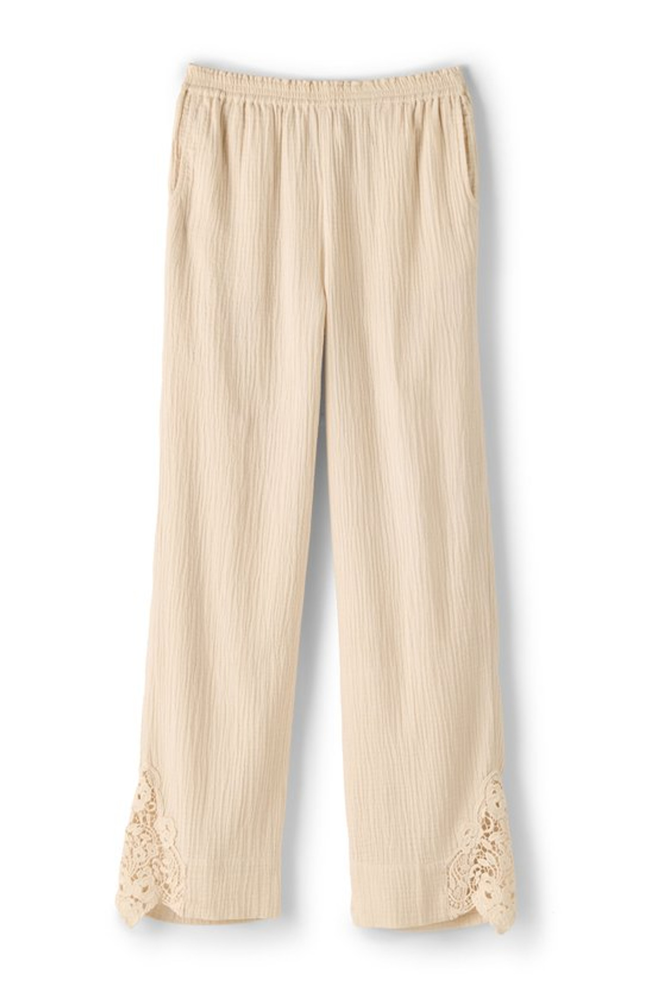 Hint of Lace Gauze Pants - Soft Surroundings Outlet