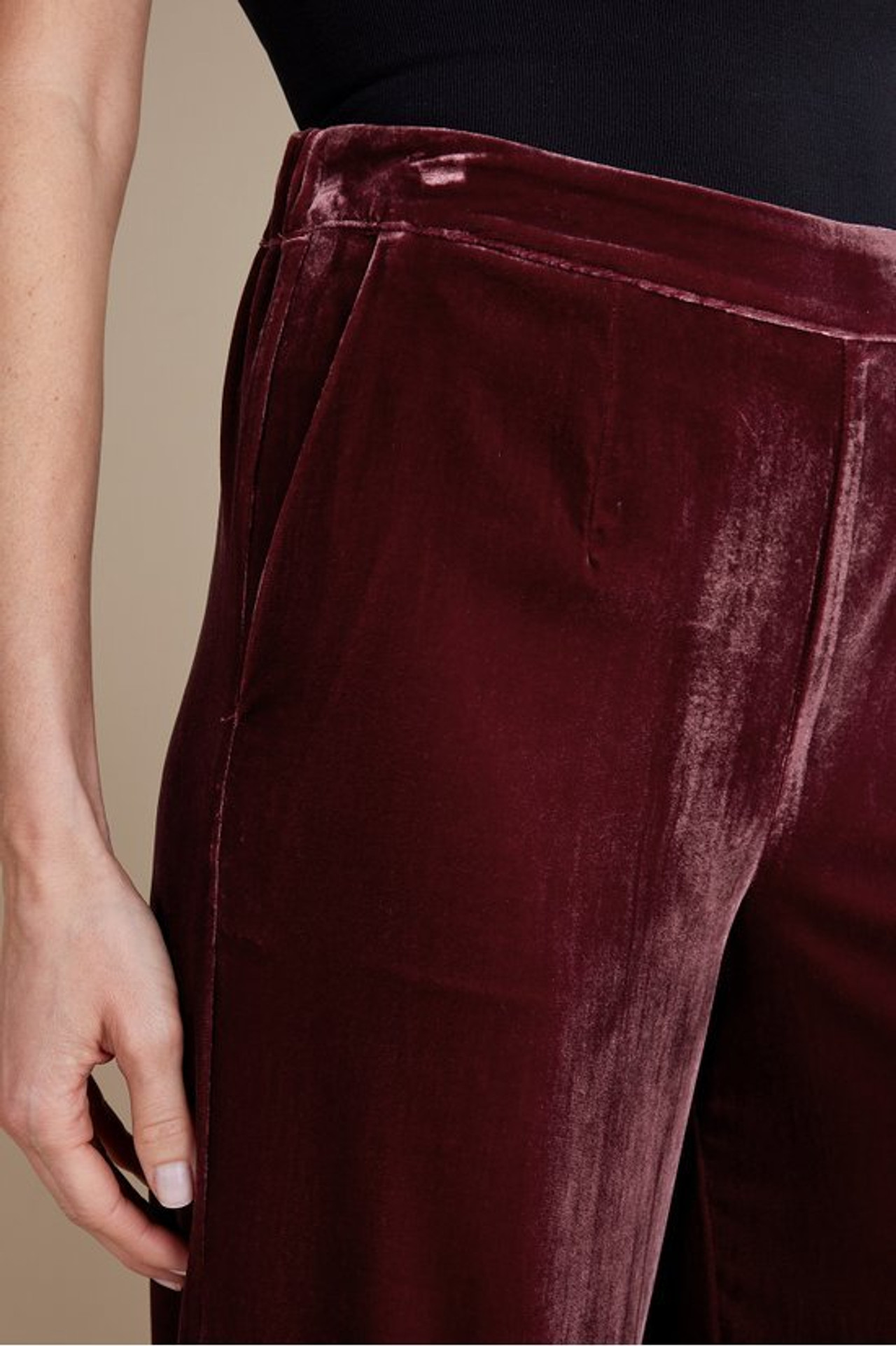 Aria Velvet Wide Leg Pants - Soft Surroundings Outlet