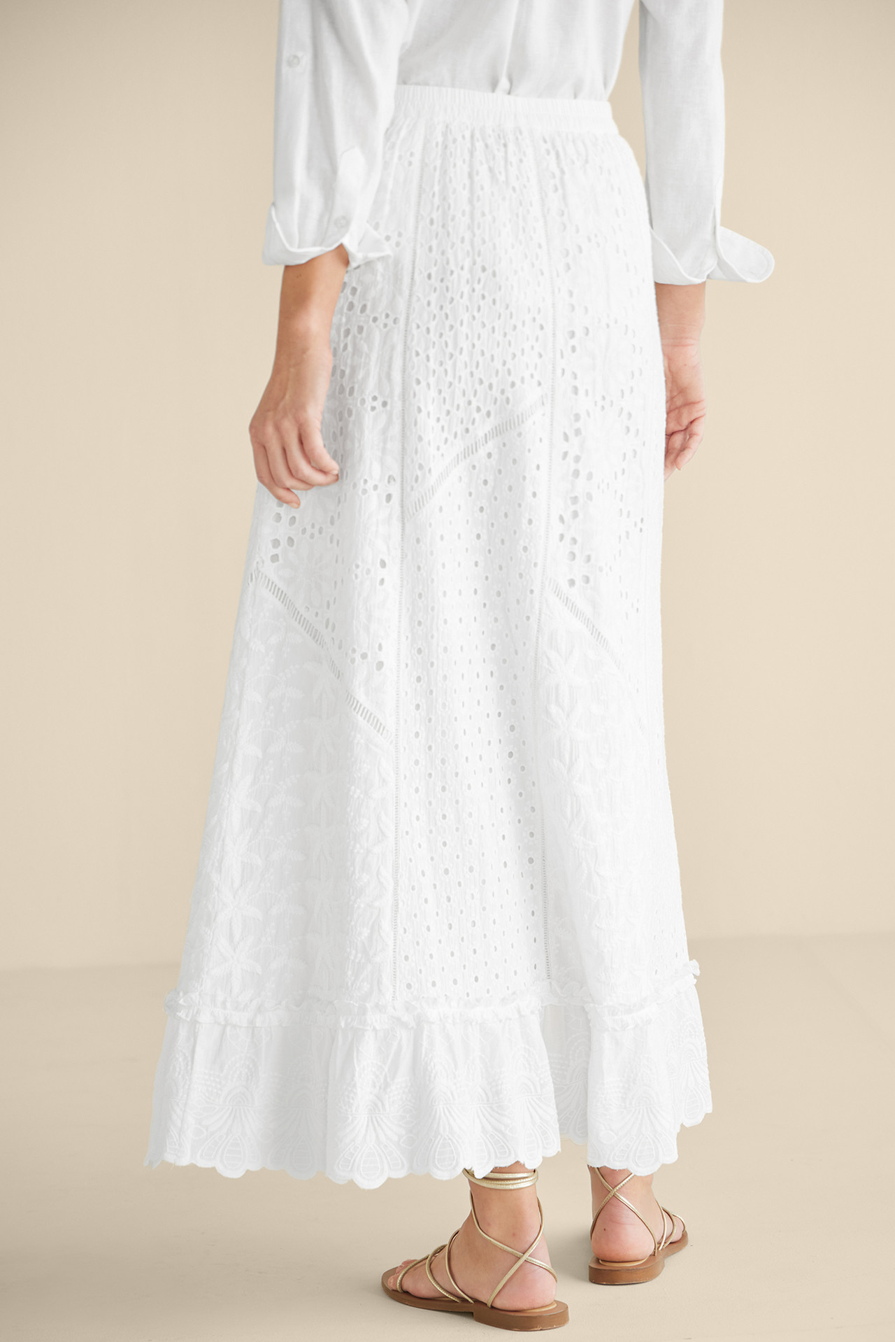 Porfiria Embellished Skirt - Soft Surroundings Outlet