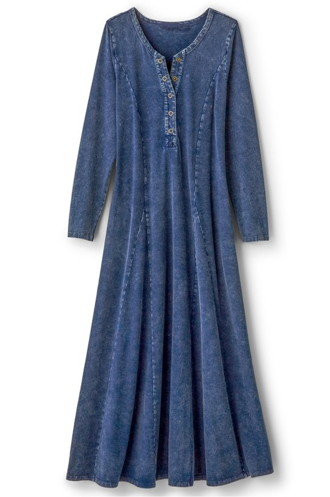 Janet Knit Denim Maxi Dress - Soft Surroundings Outlet