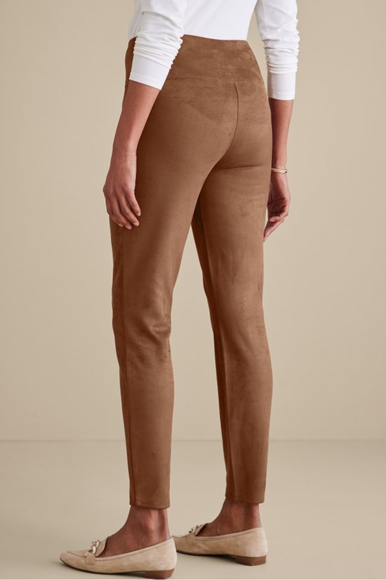 Faux Suede Pull-On Leggings - Soft Surroundings Outlet