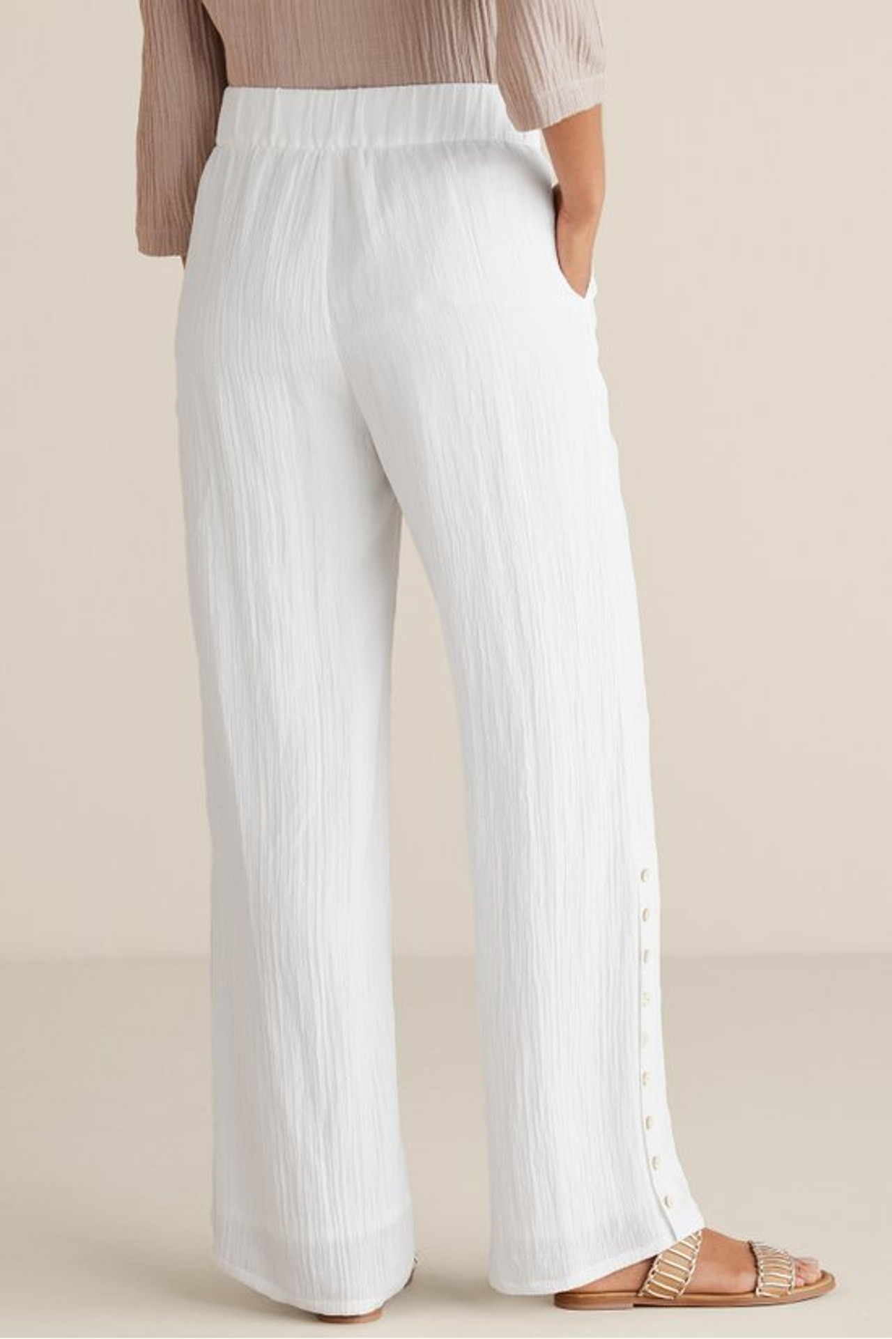 Oceo Gauze Wide-Leg Pants - Soft Surroundings Outlet