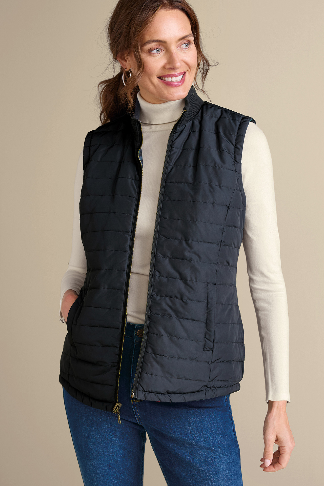 Sienna Reversible Puffer Vest - Soft Surroundings Outlet