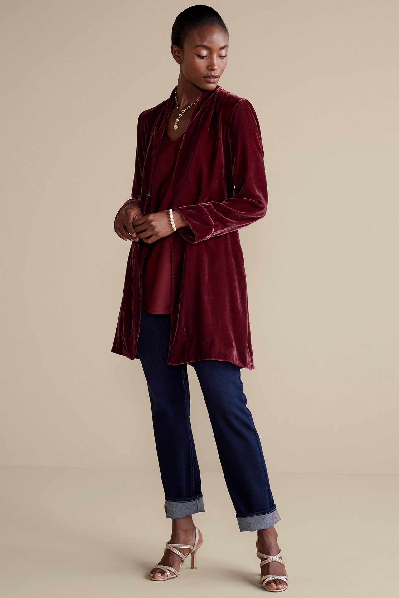 Aria Velvet Jacket - Soft Surroundings Outlet