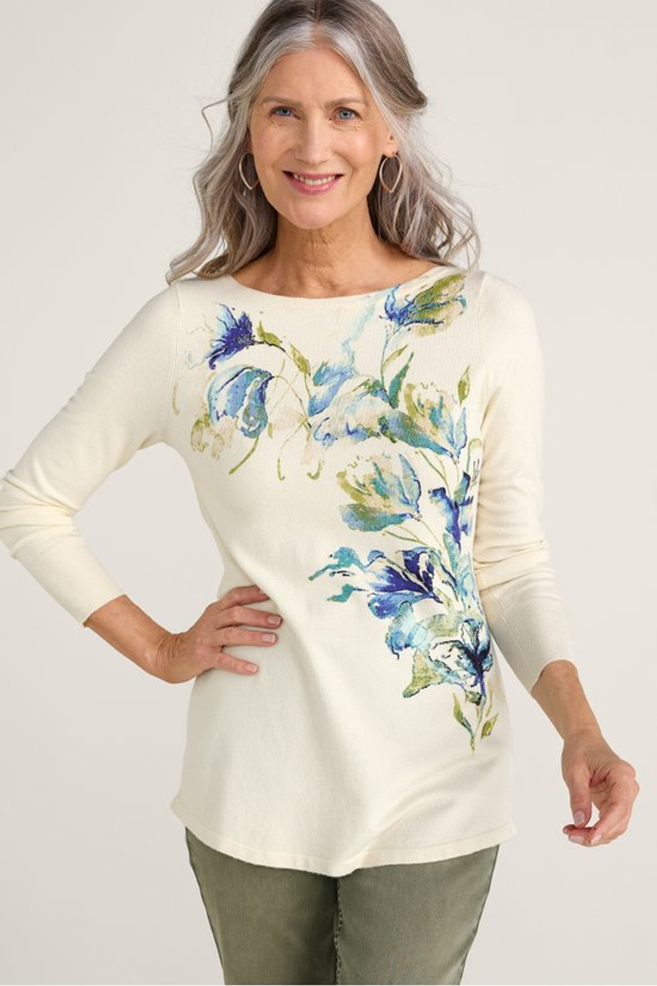 Marlyn Tunic Sweater - Soft Surroundings Outlet