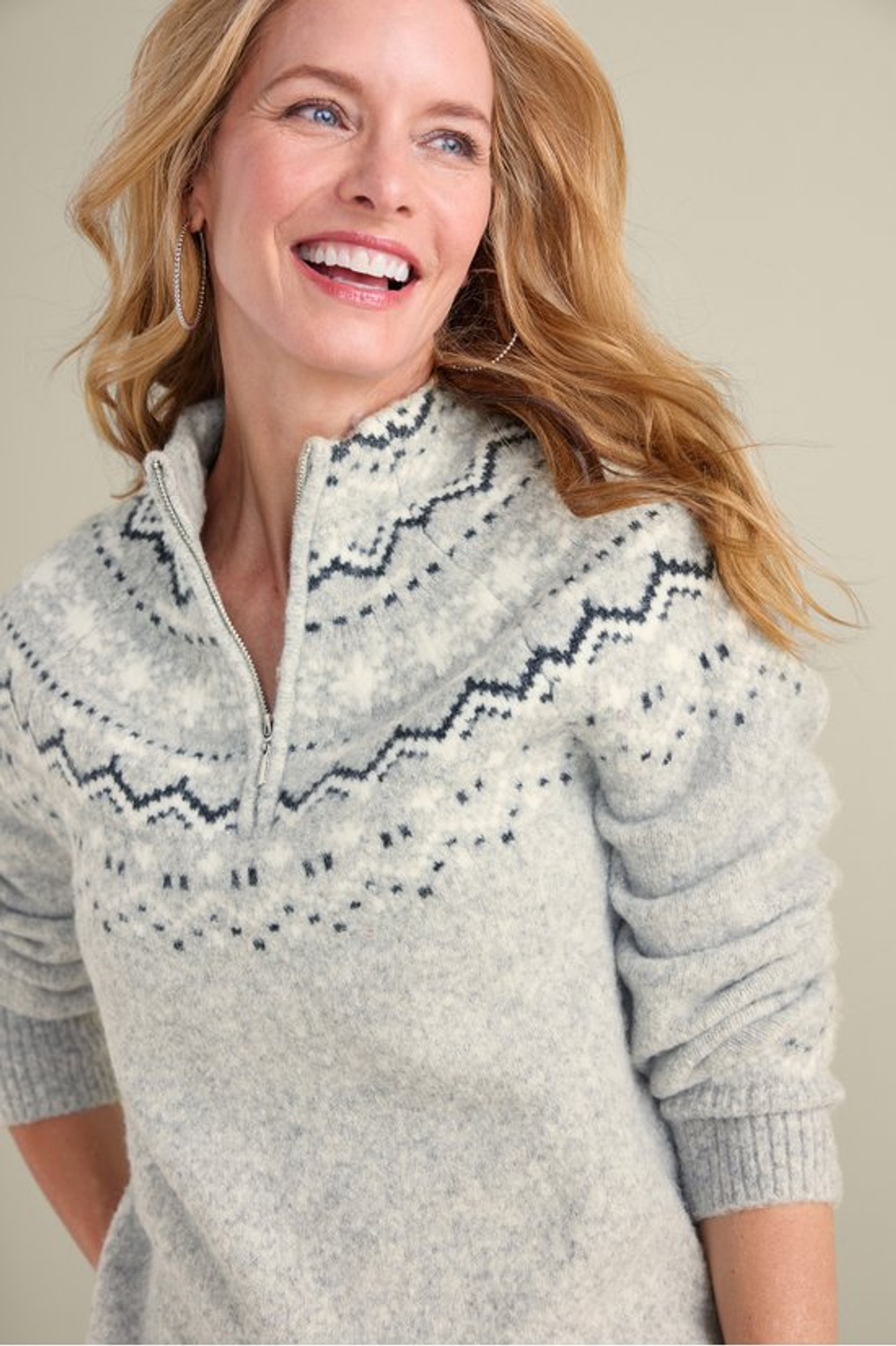 Sascha Fair Isle Sweater - Soft Surroundings Outlet