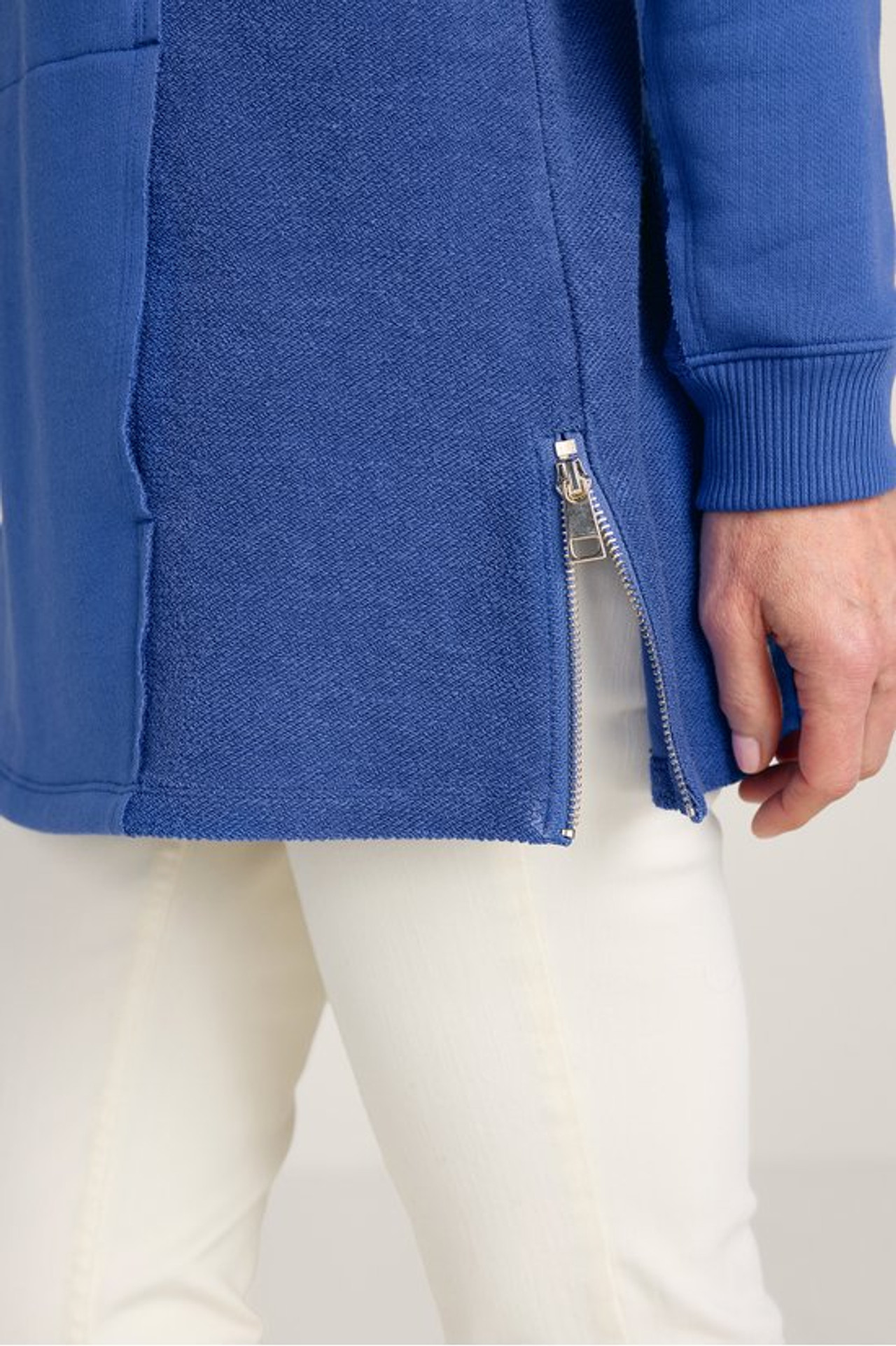 Cosima Side-Zip French Terry Tunic - Soft Surroundings Outlet