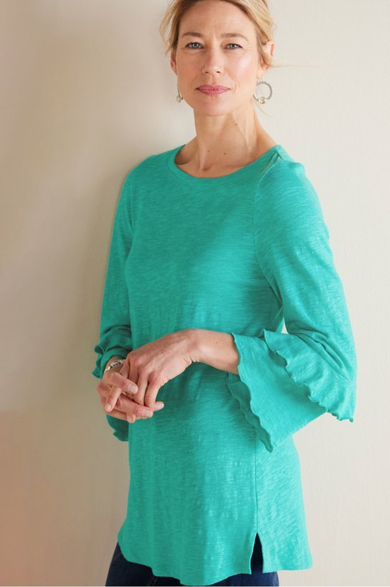 Erin Linen Blend Tunic - Soft Surroundings Outlet