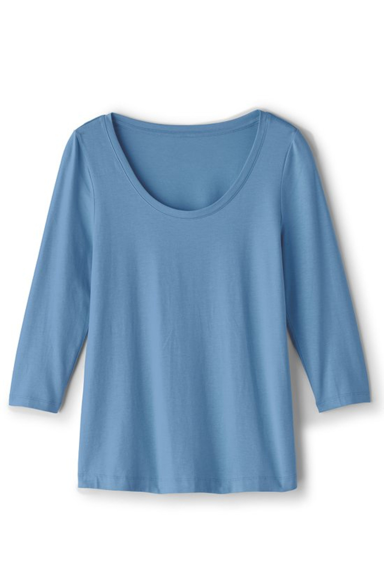 SoftEssential™ Supima® 3/4 Sleeve Tee I - Soft Surroundings Outlet