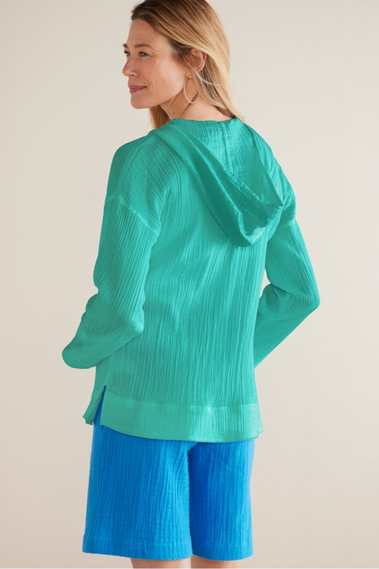 Kemia Gauze Hoodie - Soft Surroundings Outlet