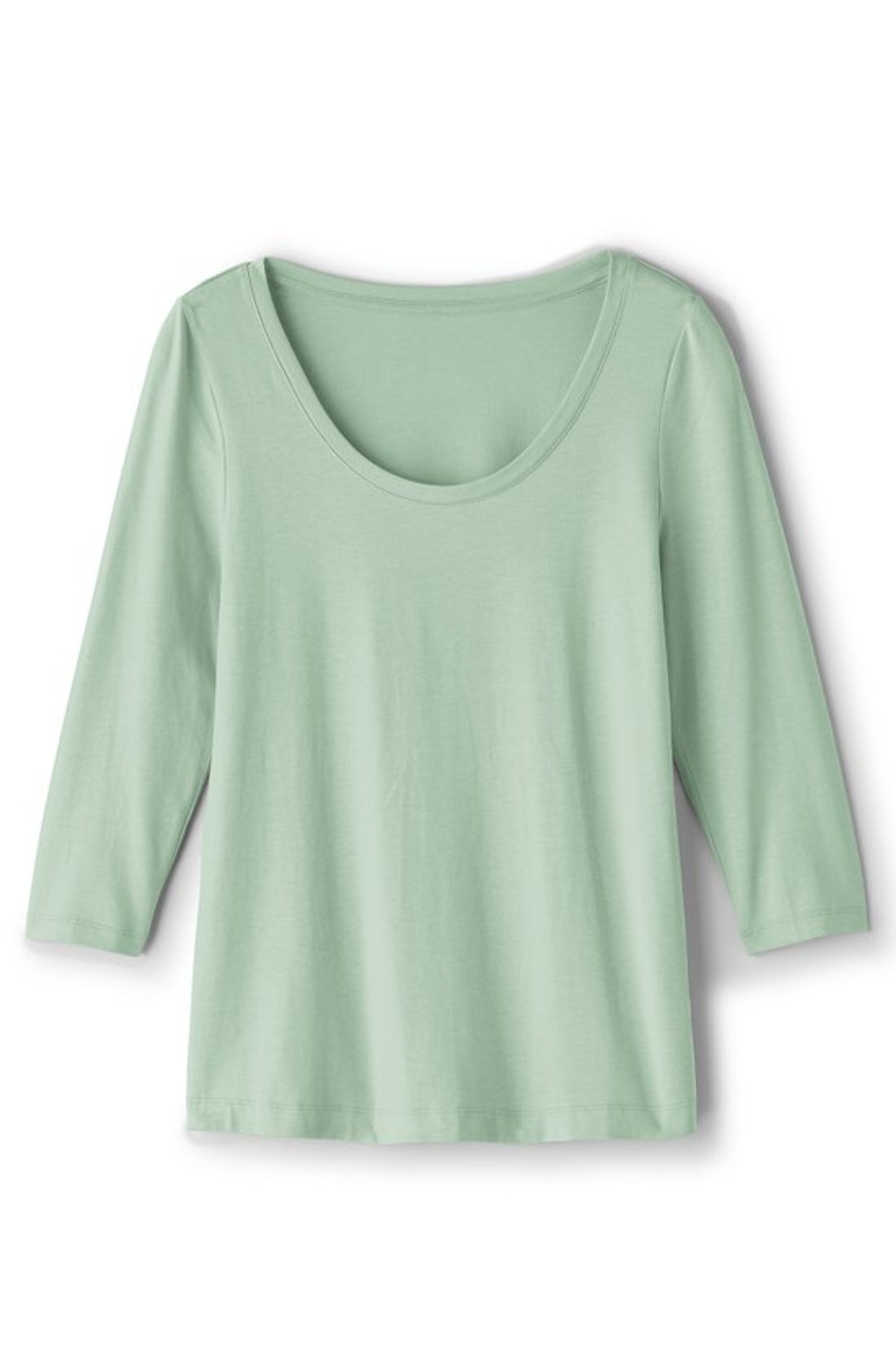 SoftEssential™ Supima® 3/4 Sleeve Tee I - Soft Surroundings Outlet