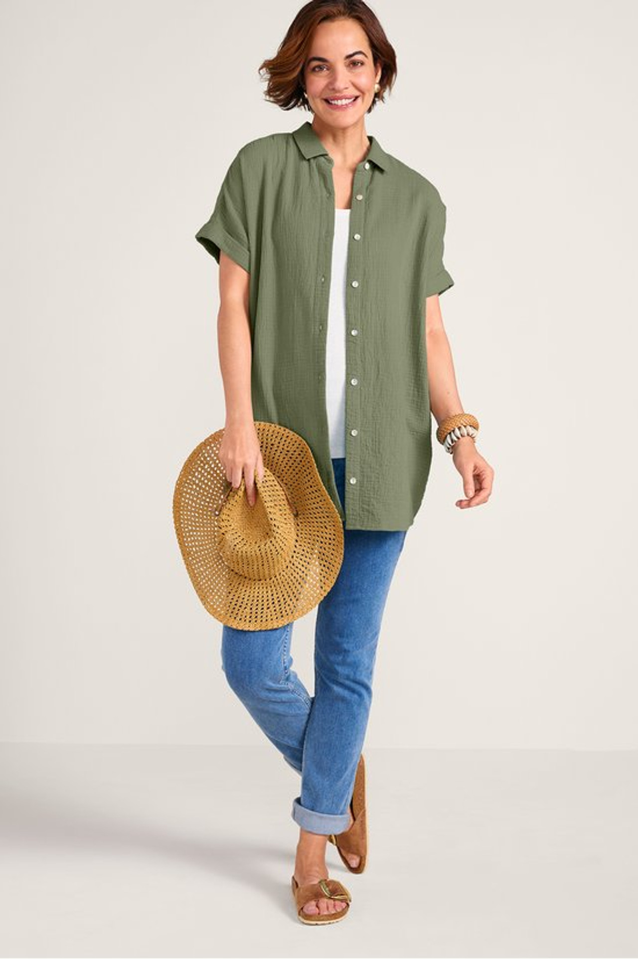 Je Veux Gauze Top - Soft Surroundings Outlet