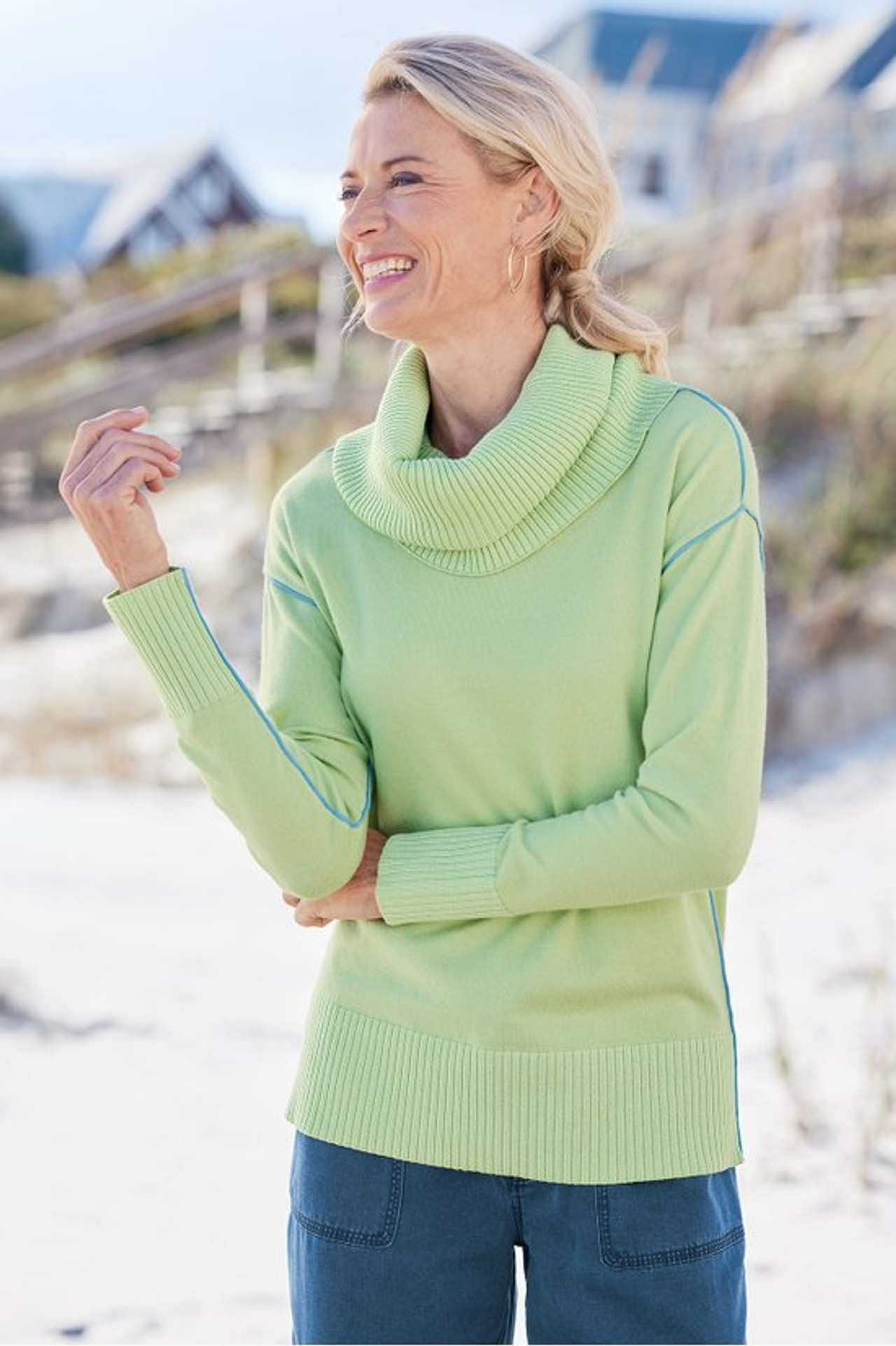 Winslet Detachable Cowl Neck Sweater - Soft Surroundings Outlet