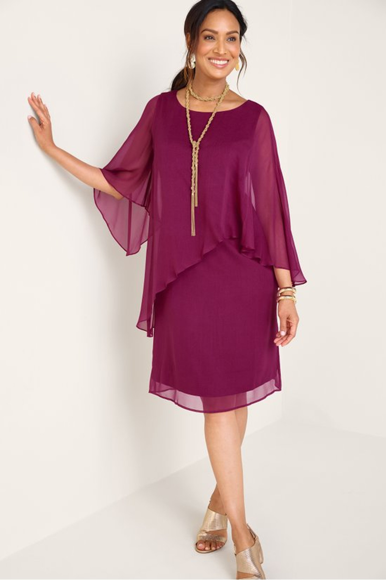 Mariah Silk Dress - Soft Surroundings Outlet