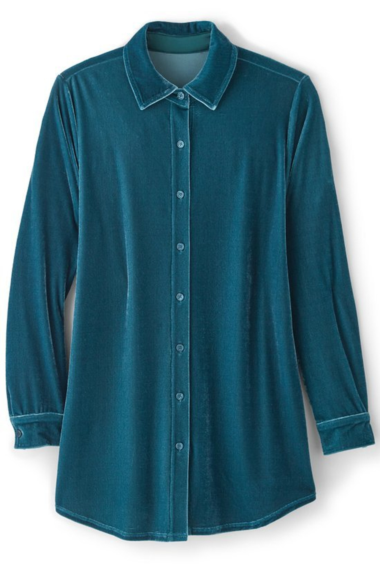 Velvet Boyfriend Tunic Shirt - Soft Surroundings Outlet