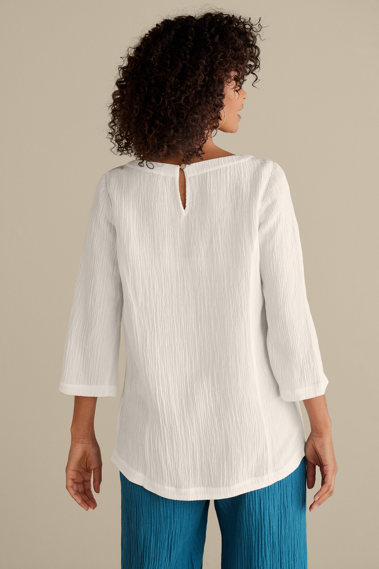 Oceo Gauze Tunic - Soft Surroundings Outlet