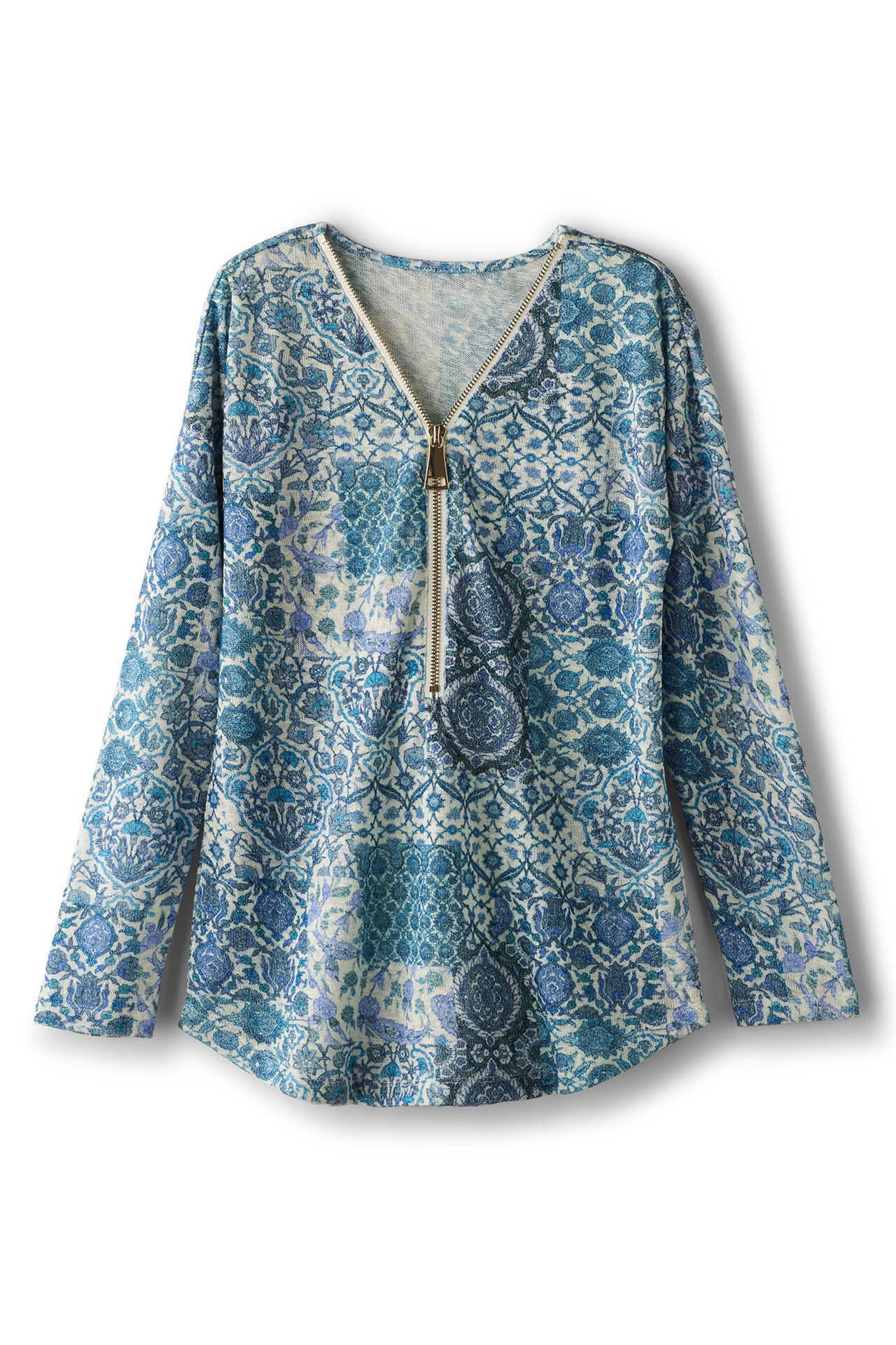 Valentina Zip Sweater - Soft Surroundings Outlet