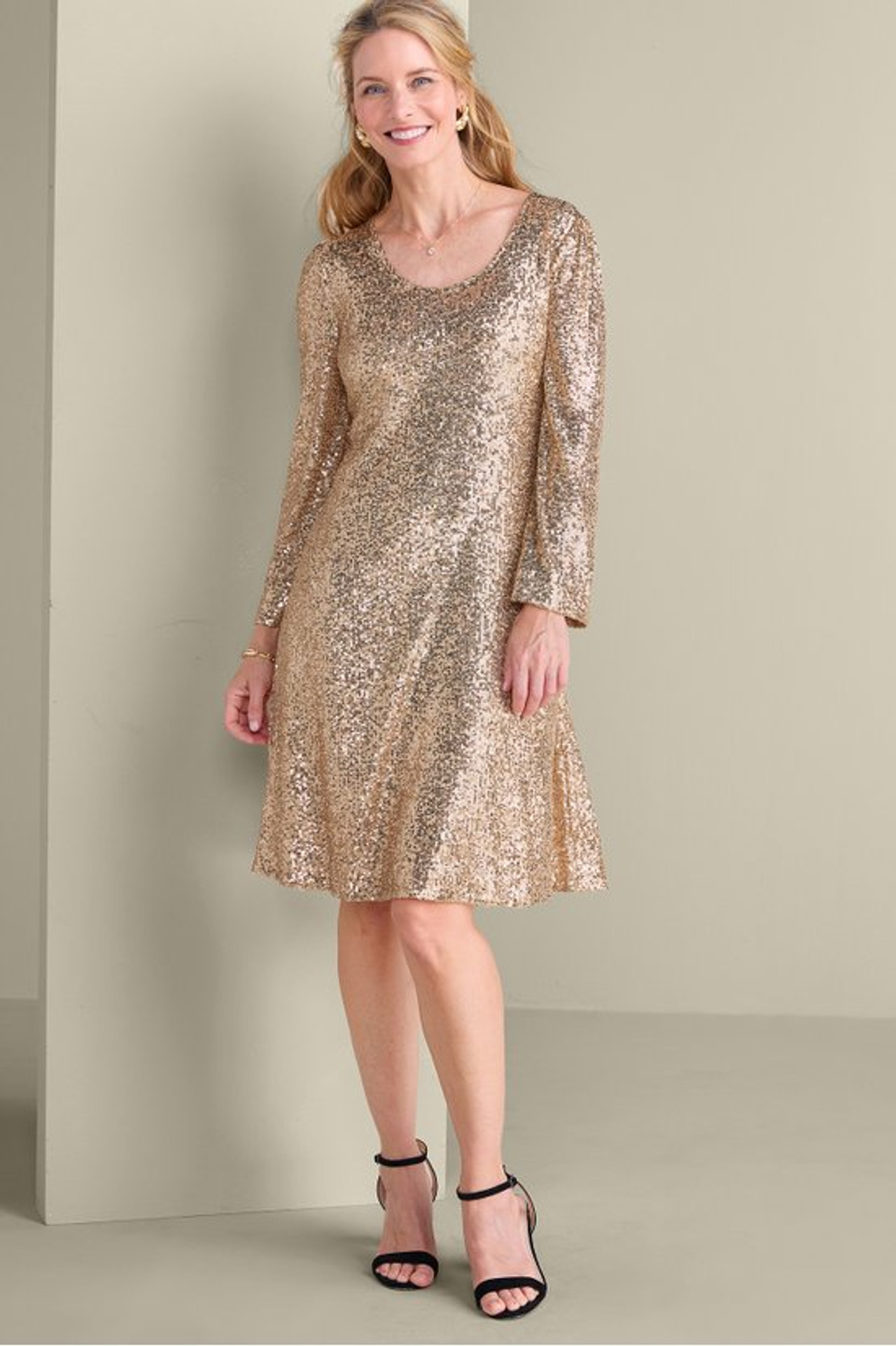 Sancerre Sequin Dress - Soft Surroundings Outlet