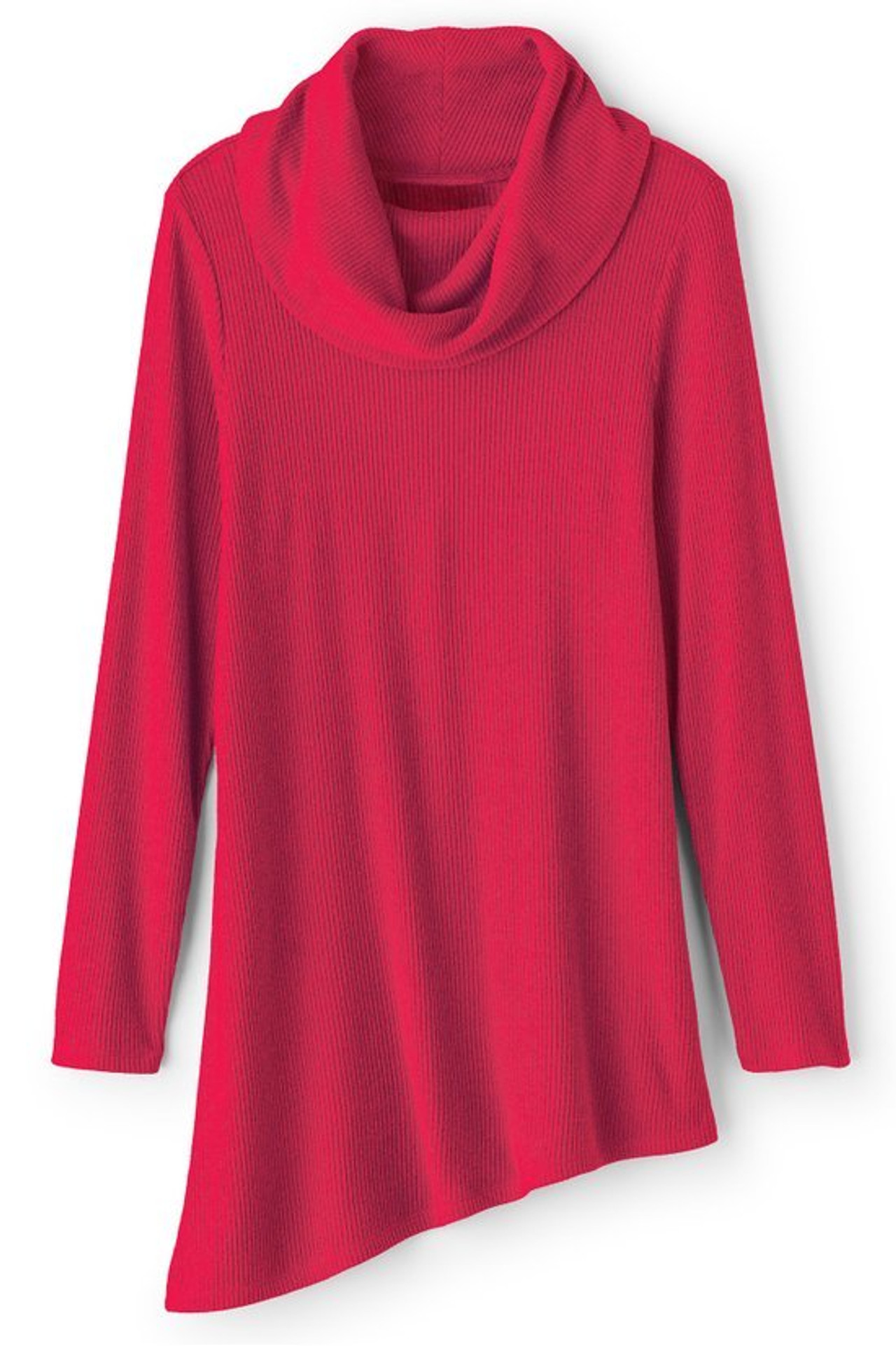 Kayla Rib Knit Cowl Neck Tunic - Soft Surroundings Outlet