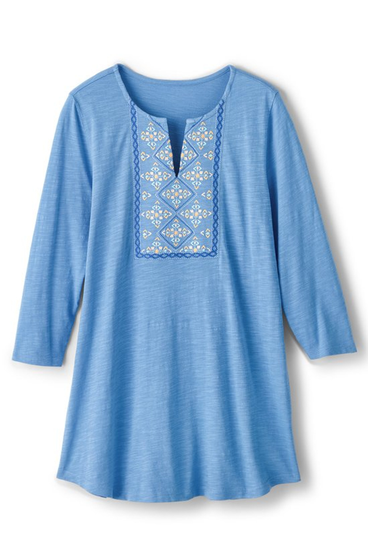 Rumi Embroidered Tunic - Soft Surroundings Outlet