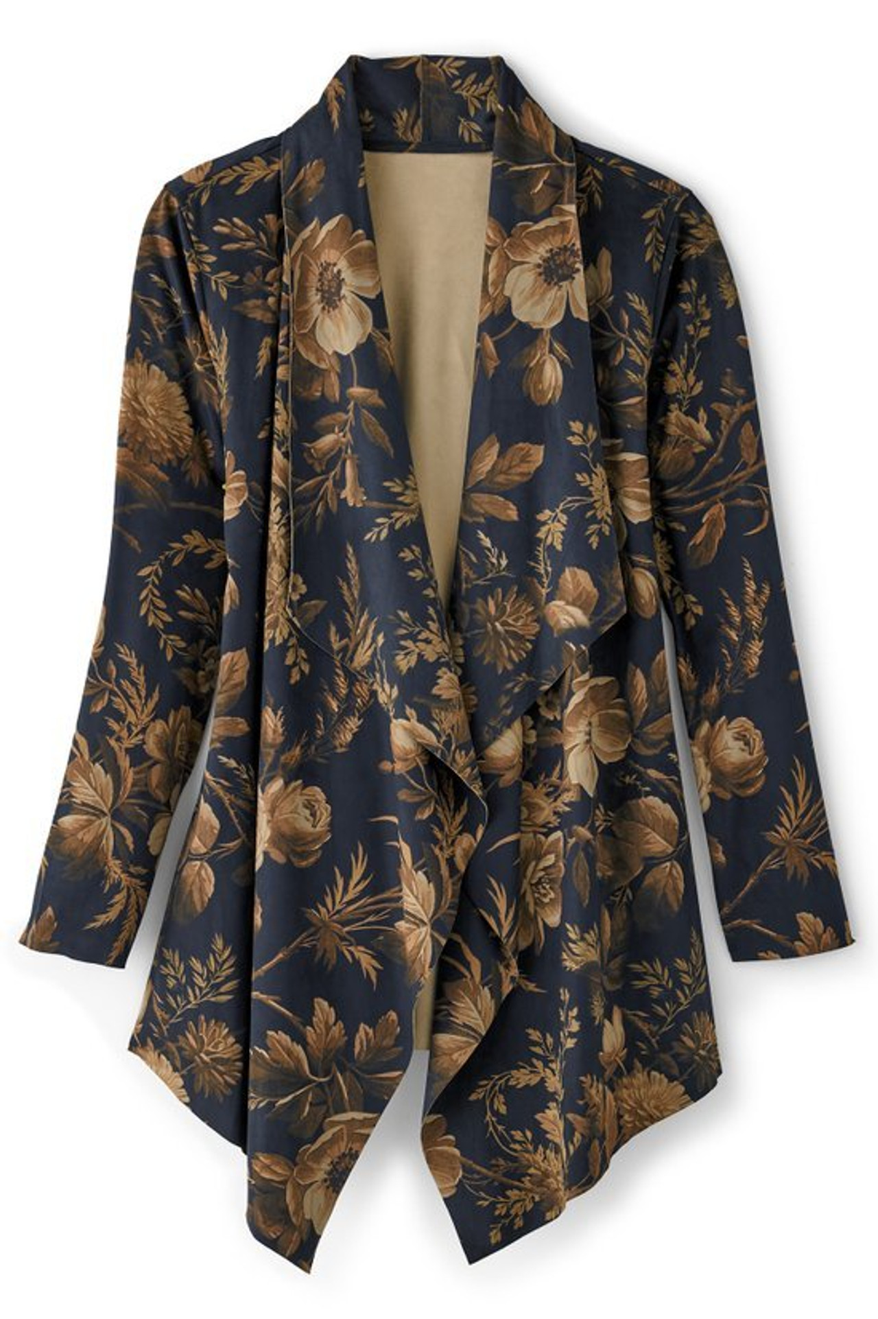 Shape Drape Faux Suede Jacket - Soft Surroundings Outlet