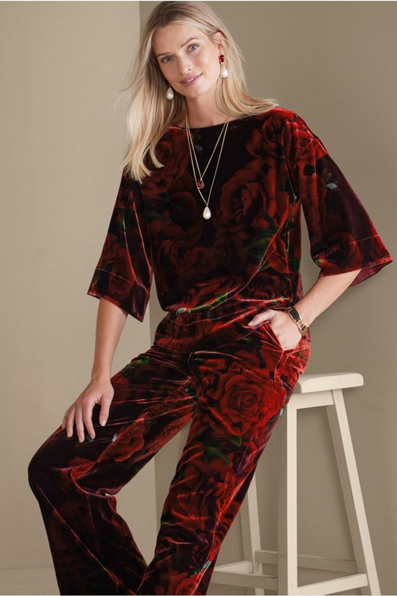 Aria Velvet Top - Soft Surroundings Outlet